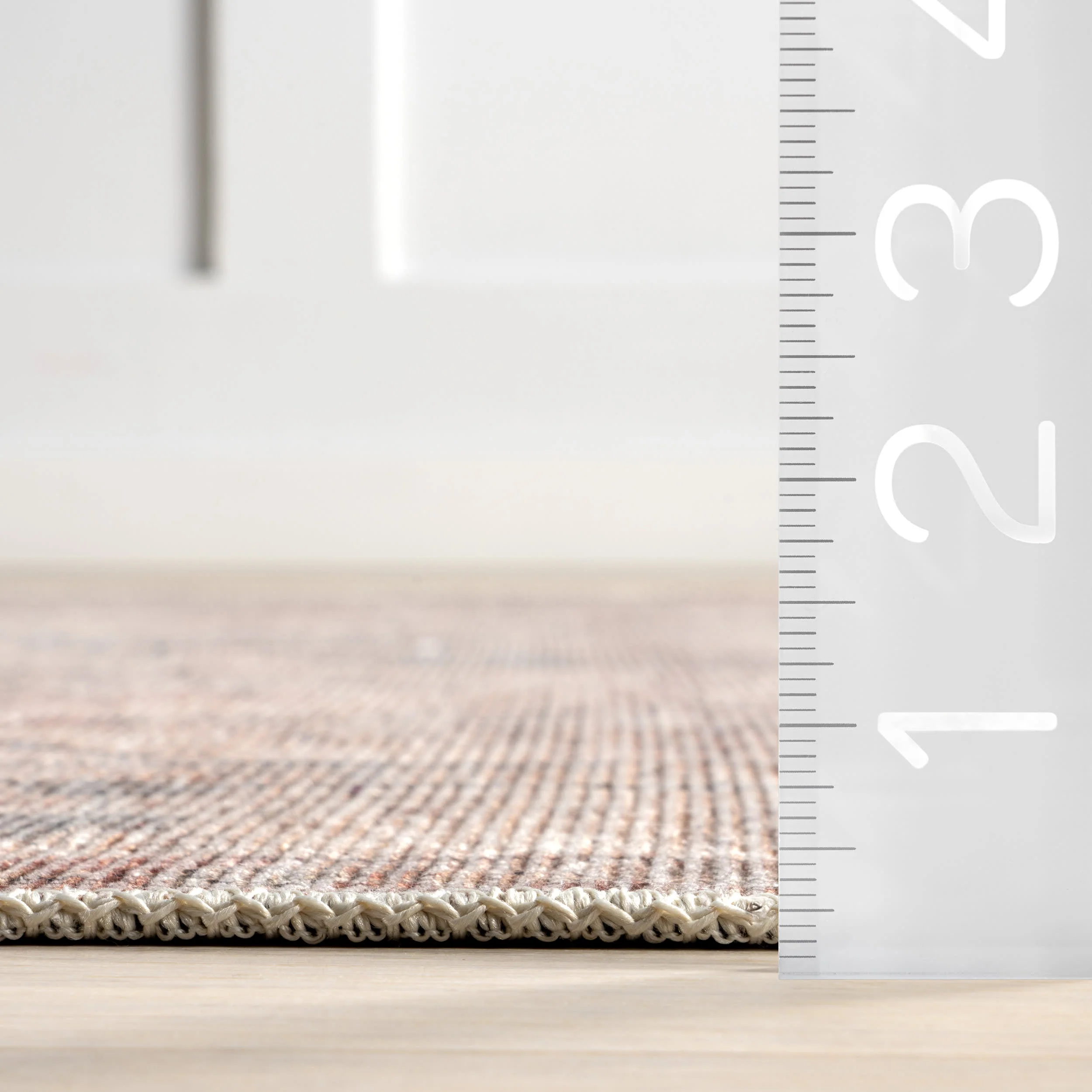 Luz Medallion Washable Rug | Taupe - Image 6