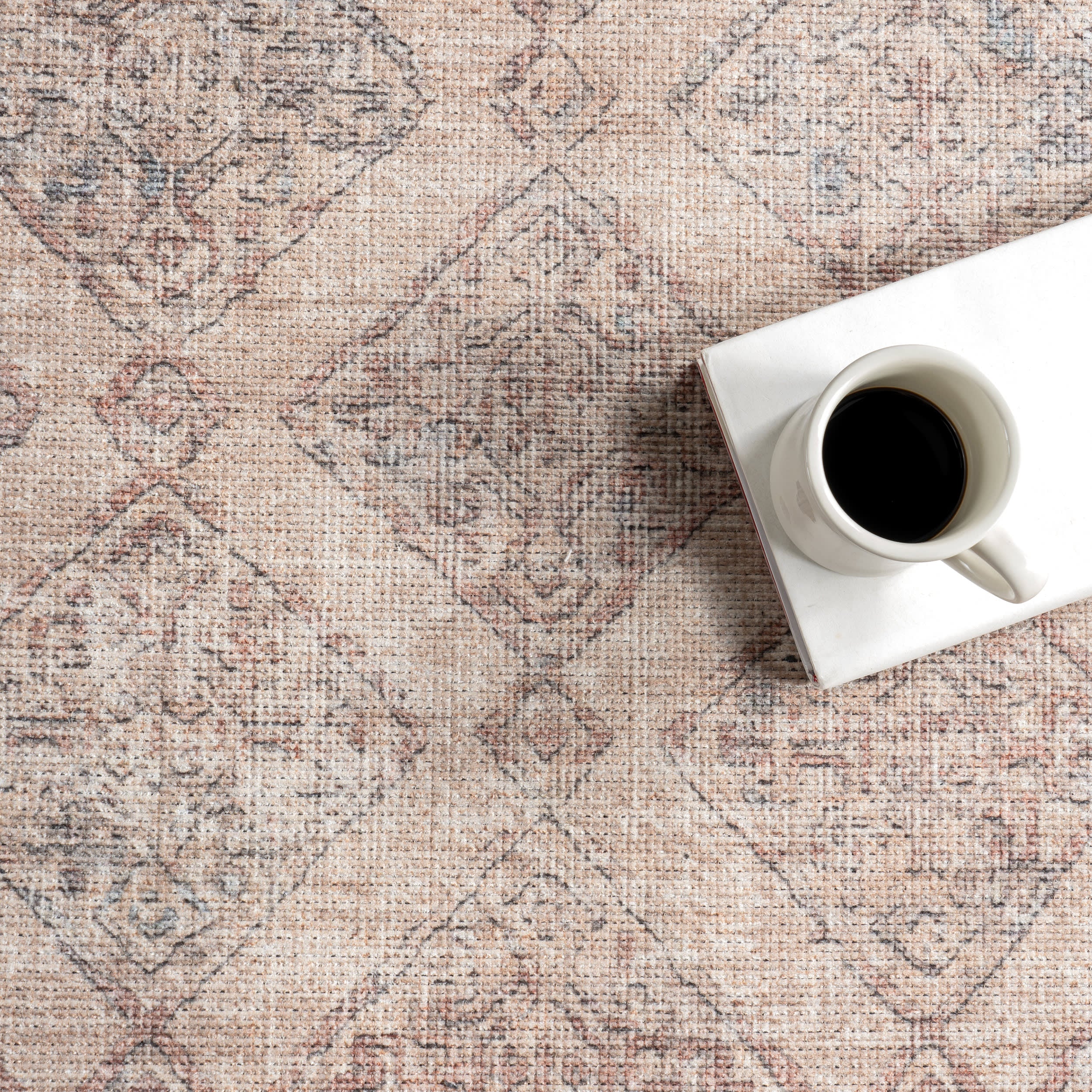Luz Medallion Washable Rug | Taupe - Image 8
