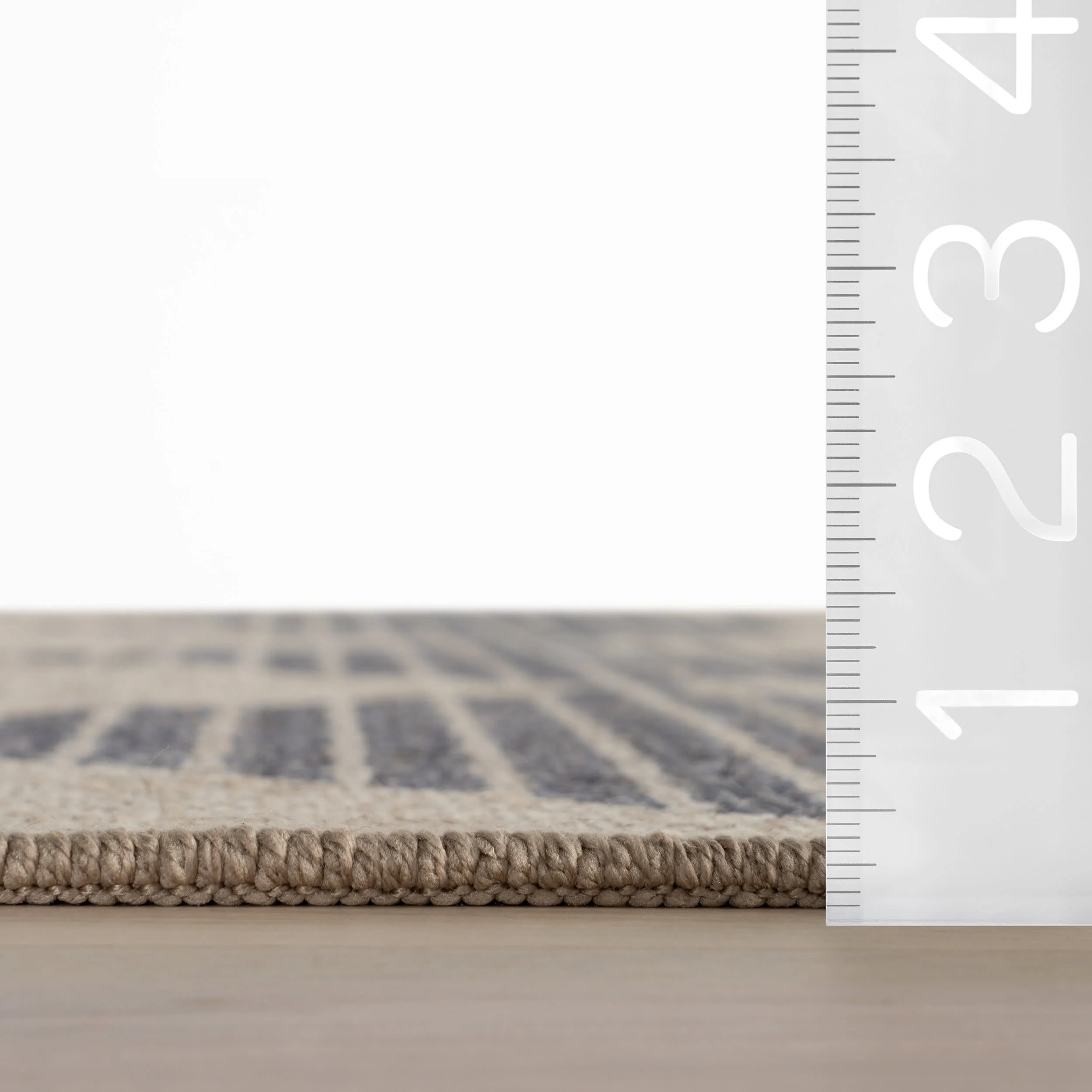 Luzia Vintage Washable Rug | Blue - Image 6