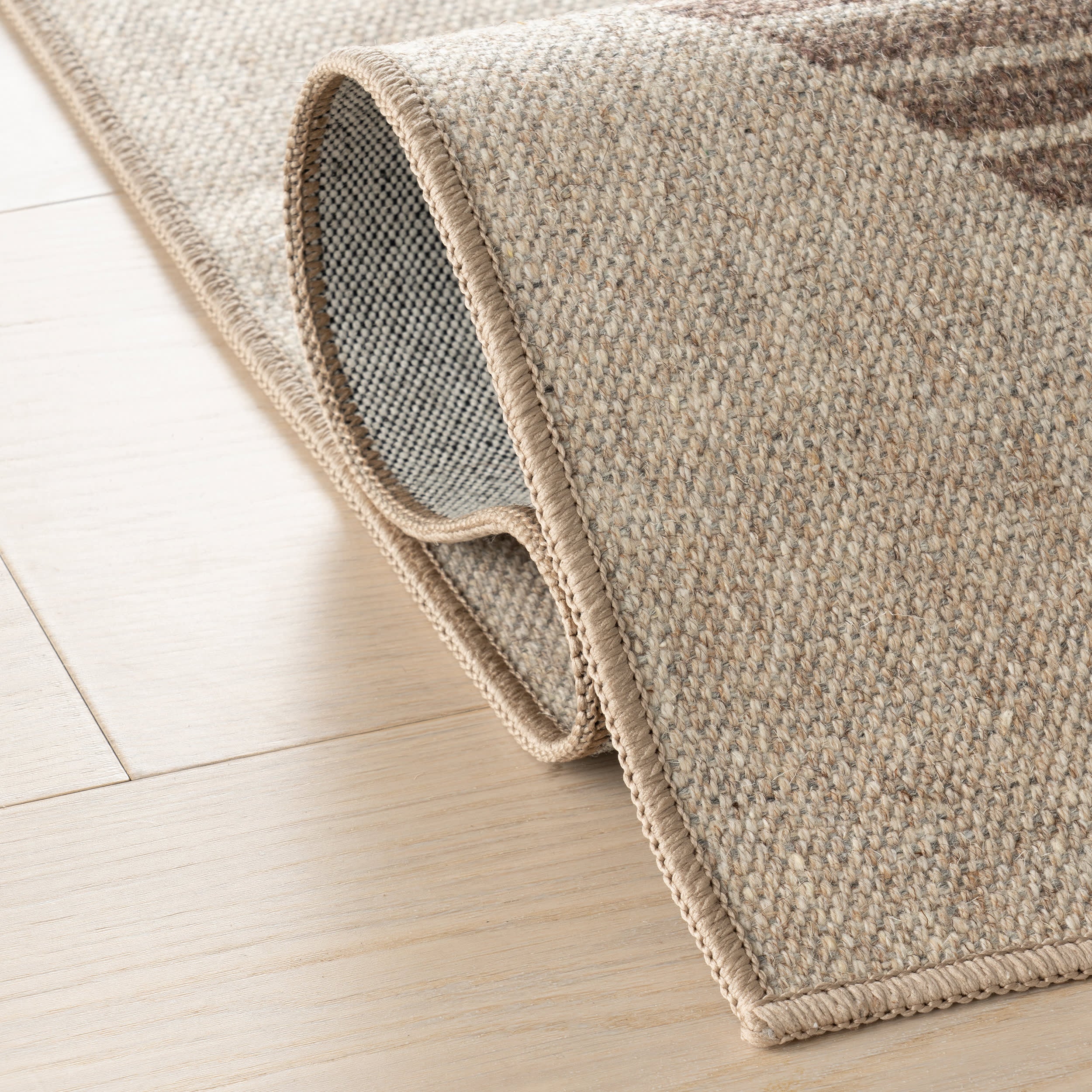 Luzia Vintage Washable Rug | Brown - Image 11