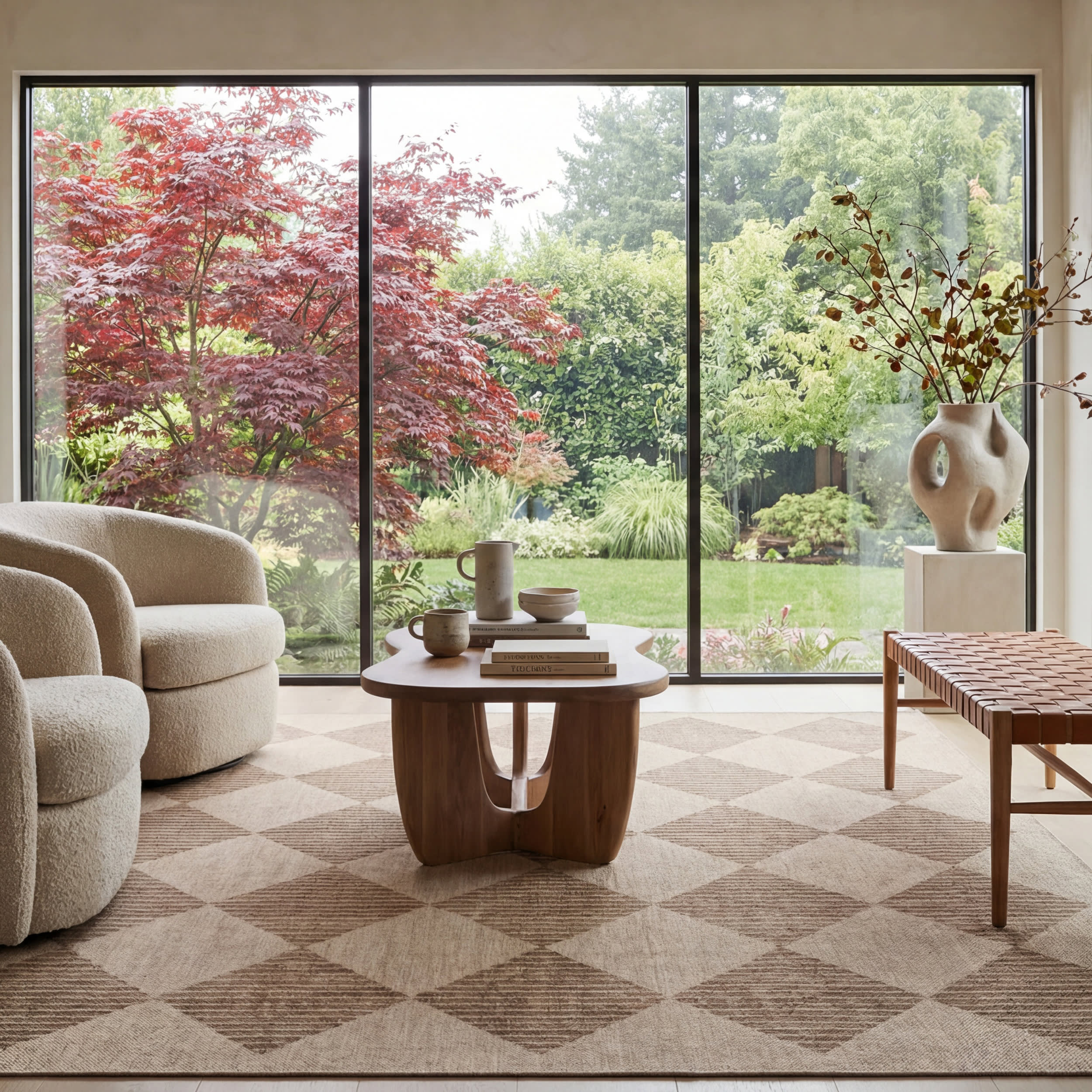 Luzia Vintage Washable Rug | Brown - Image 2