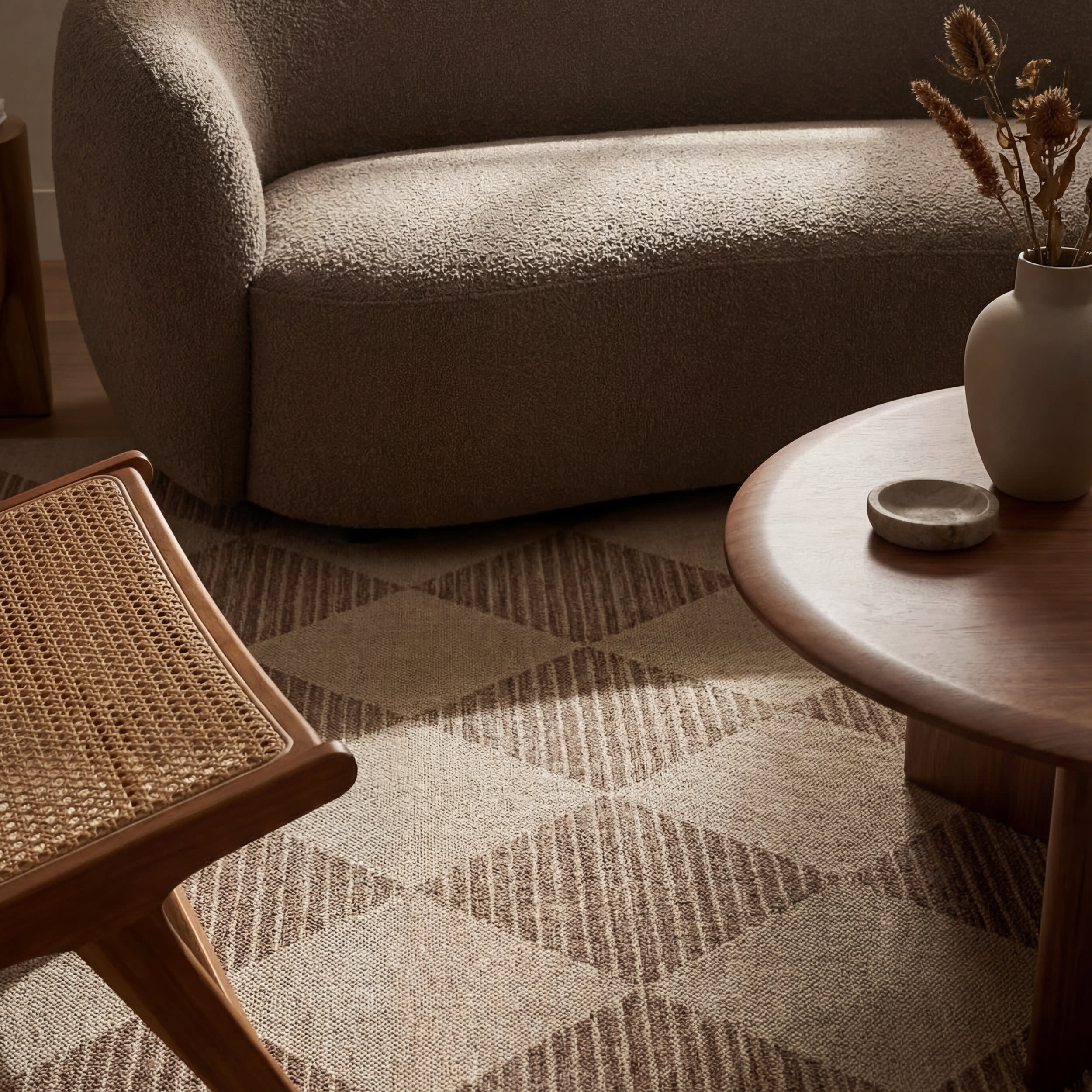 Luzia Vintage Washable Rug | Brown - Image 5