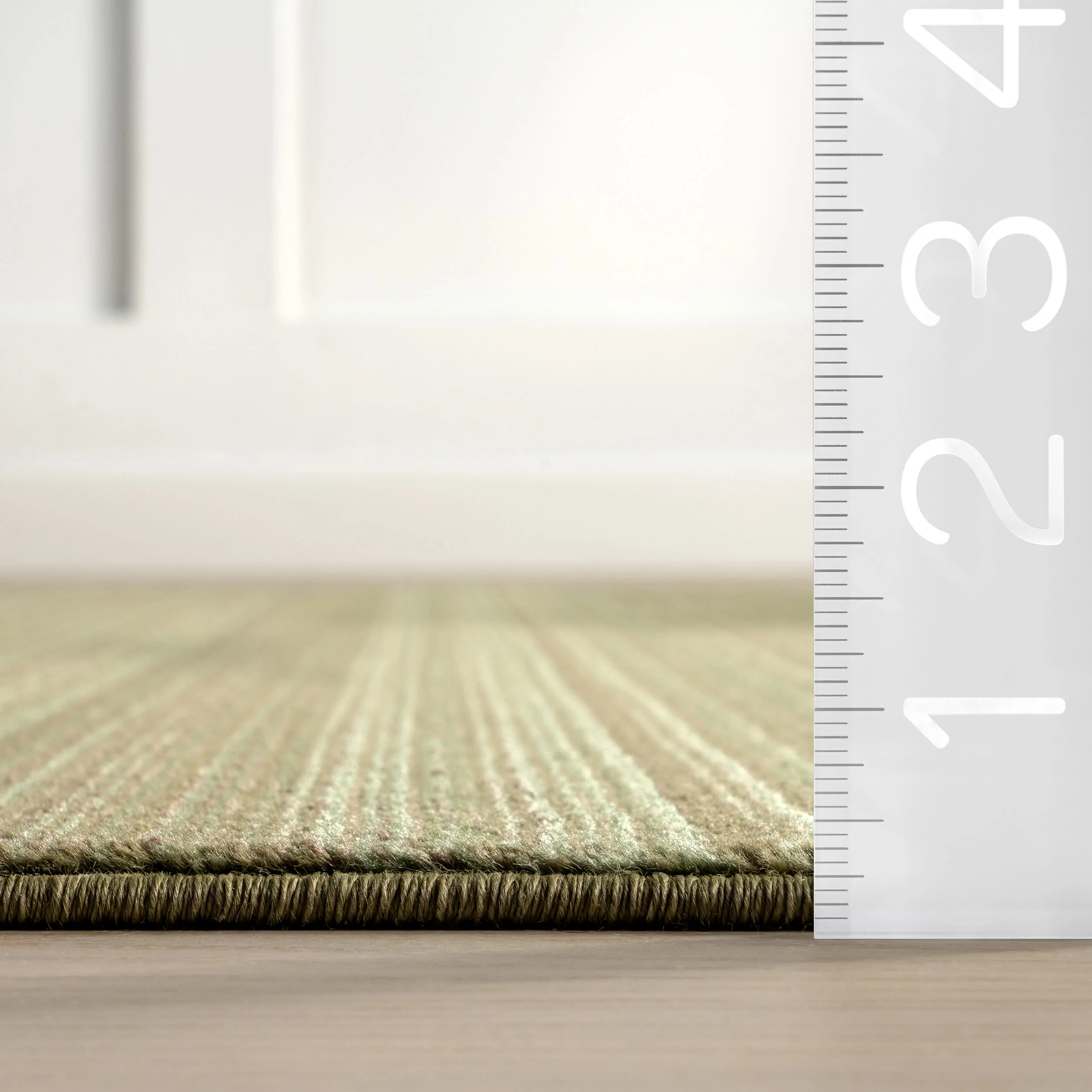 Lylah Solid Fringed Rug | Dark Sage - Image 6