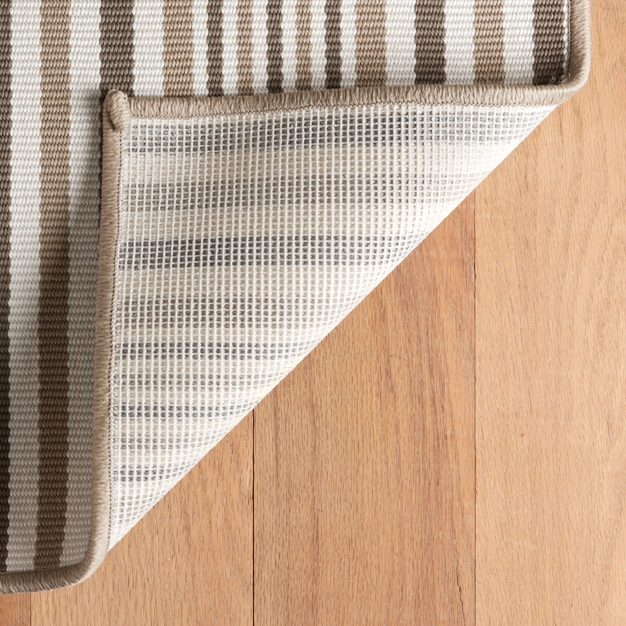 Lyndon Stripe Woven Indoor/Outdoor Custom Rug | Khaki - Image 6