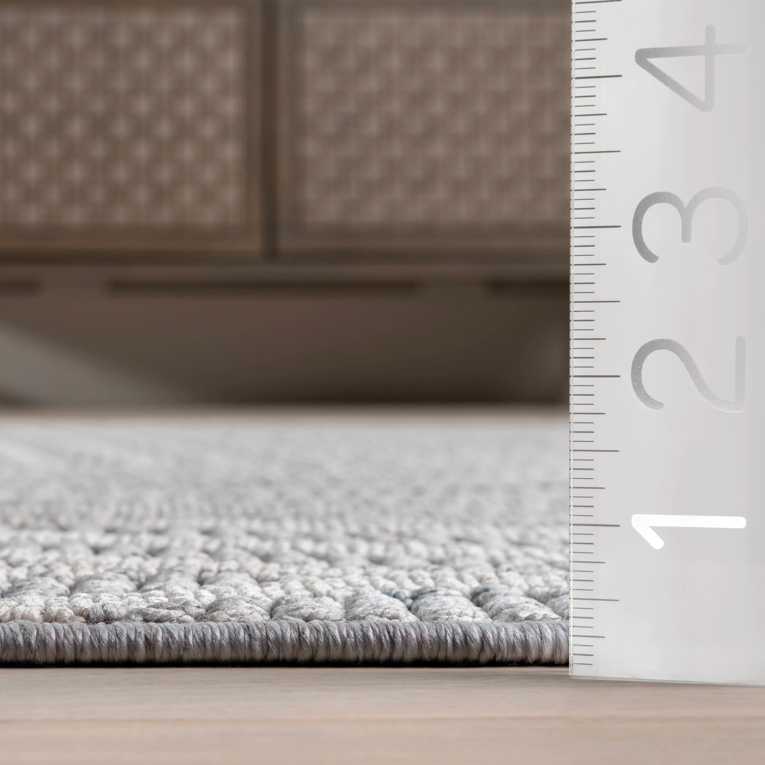 Lynette Running Lines Geometric Rug | Light Blue - Image 5