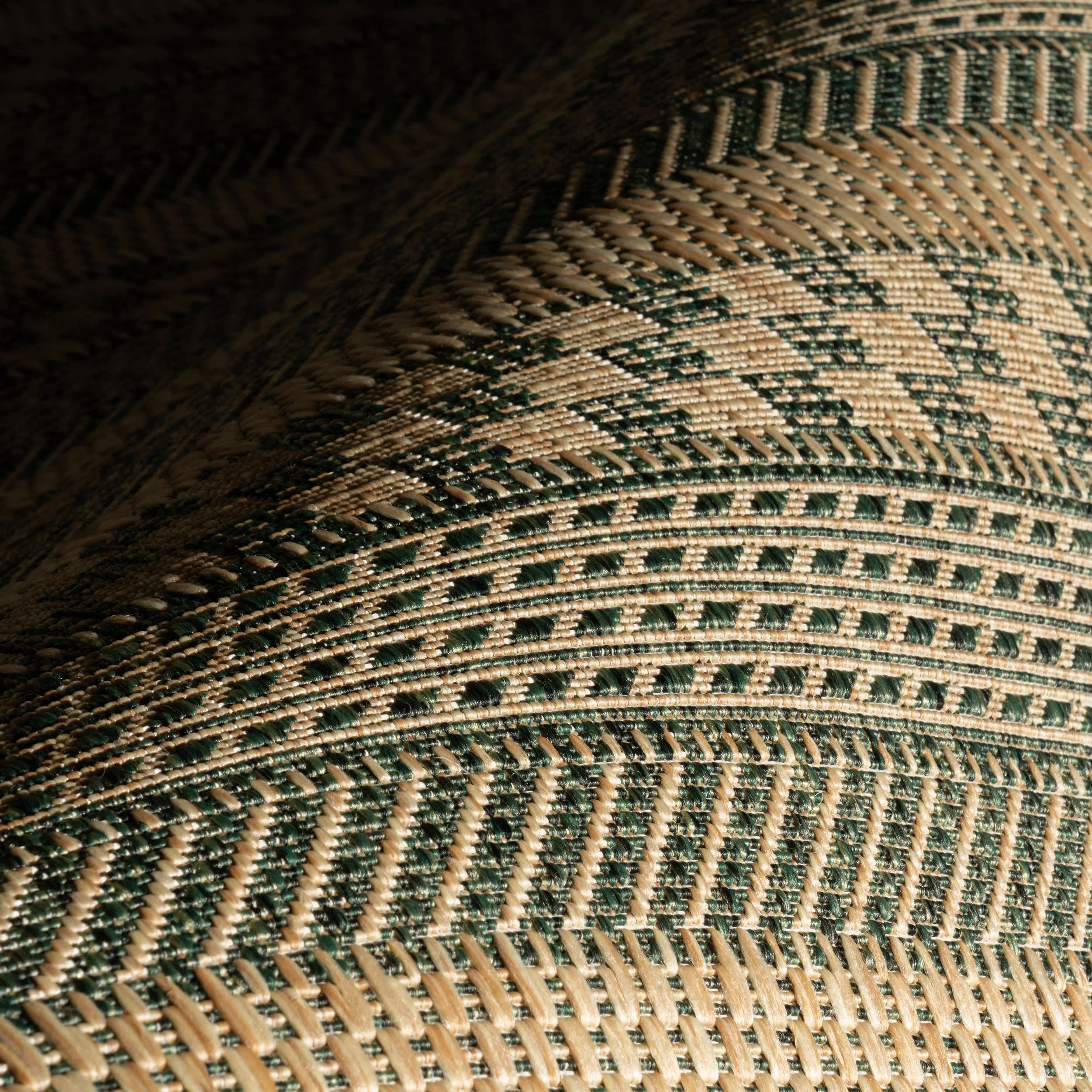 Lysette Striped Indoor/Outdoor Rug | Green - Image 3