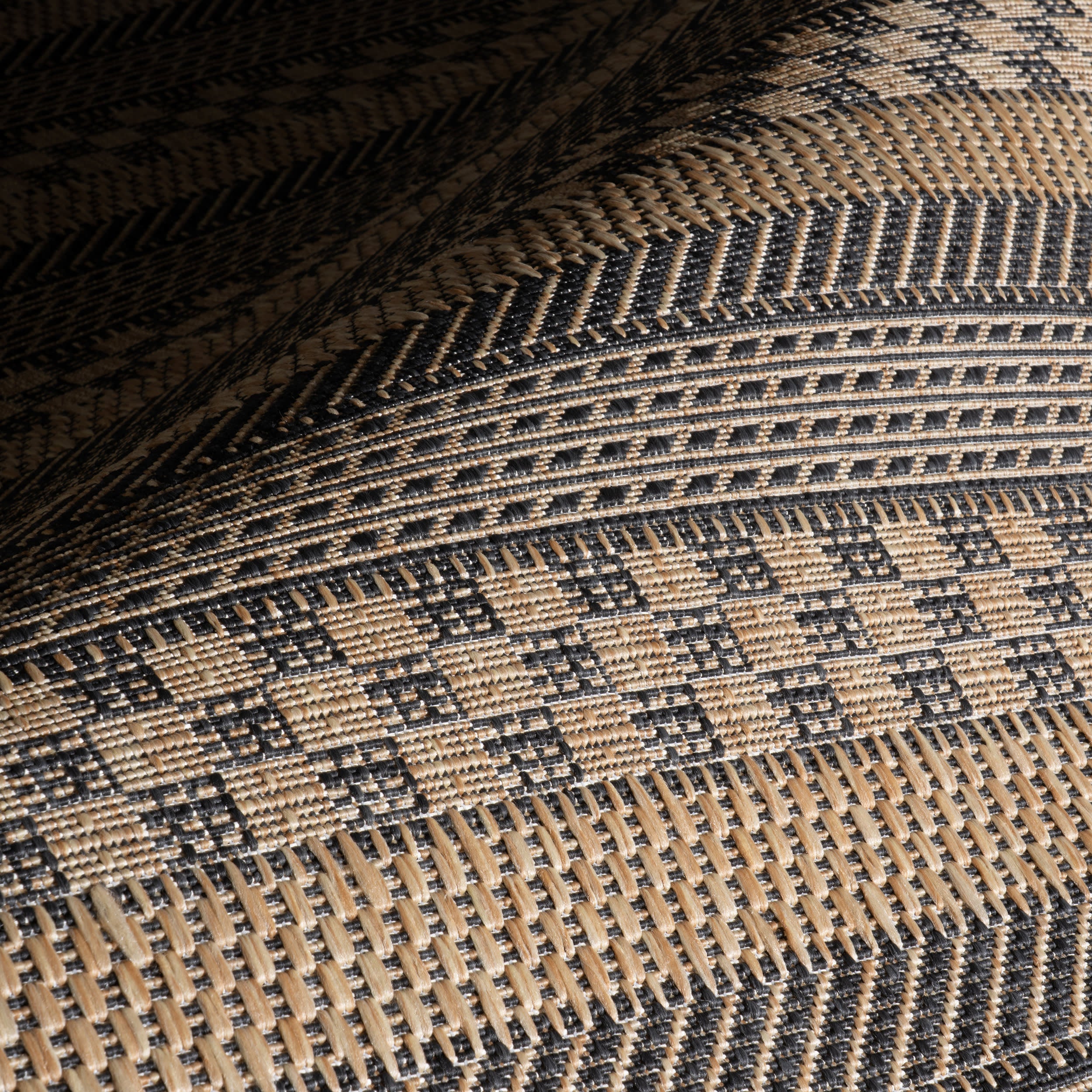 Lysette Striped Indoor/Outdoor Rug | Grey - Image 3