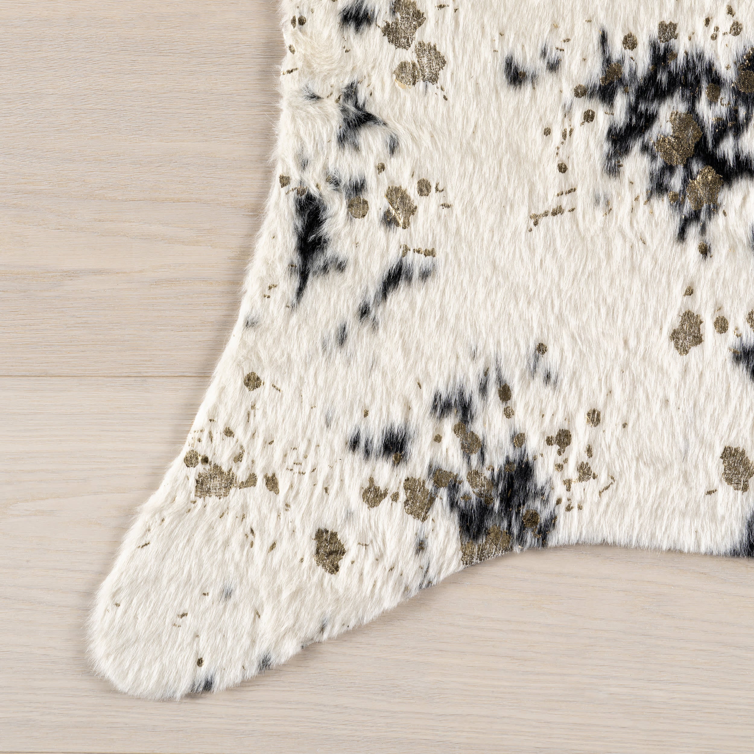 Macchiato Faux Cowhide Rug | Black - Image 4