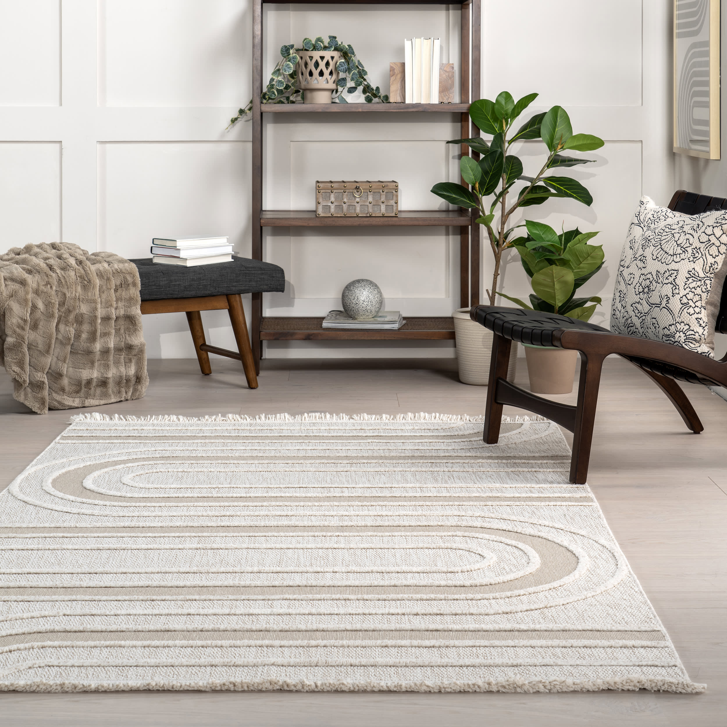 Mackenzie Abstract Rug | Ivory - Image 4