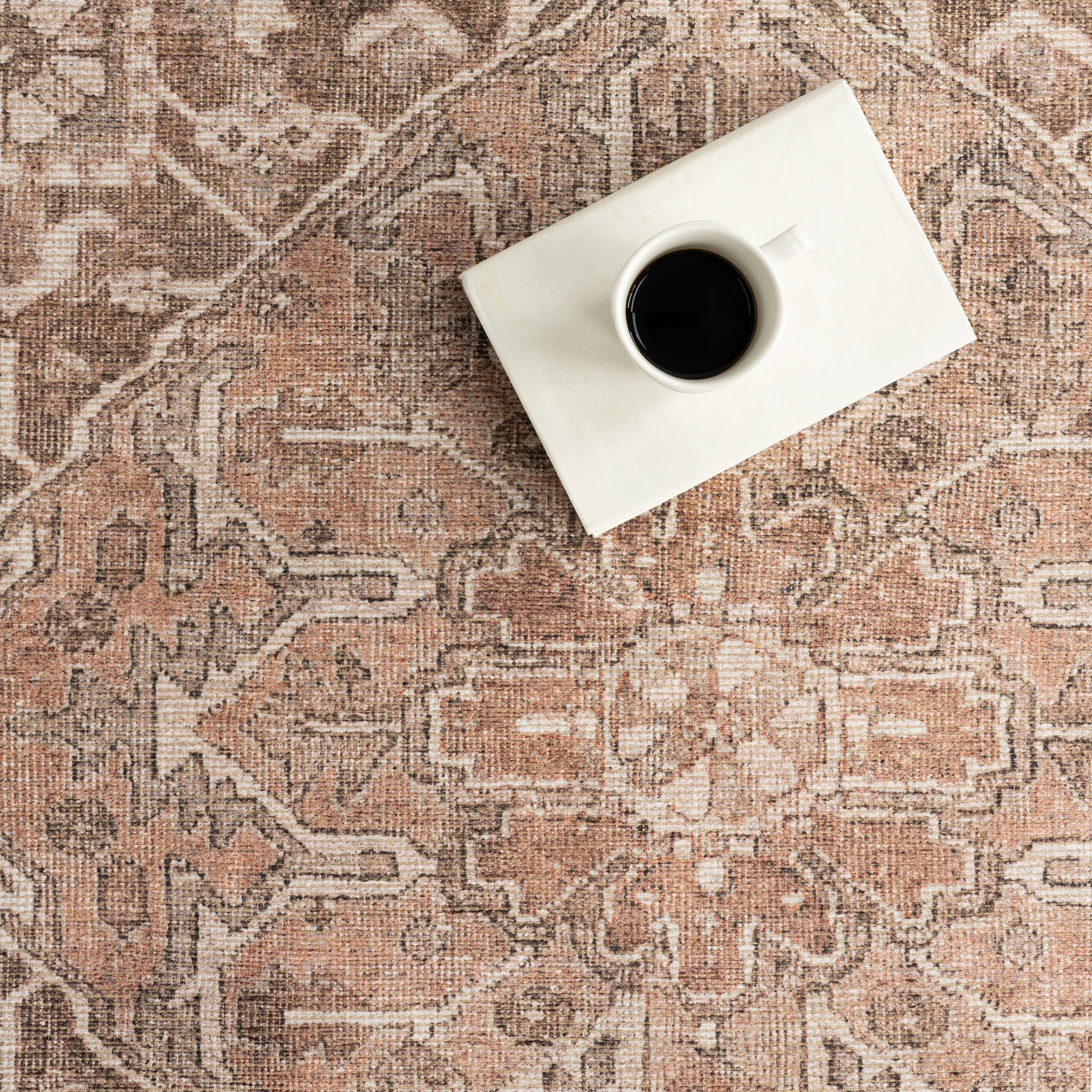 Maddison Vintage Medallion Rug | Light Brown - Image 7