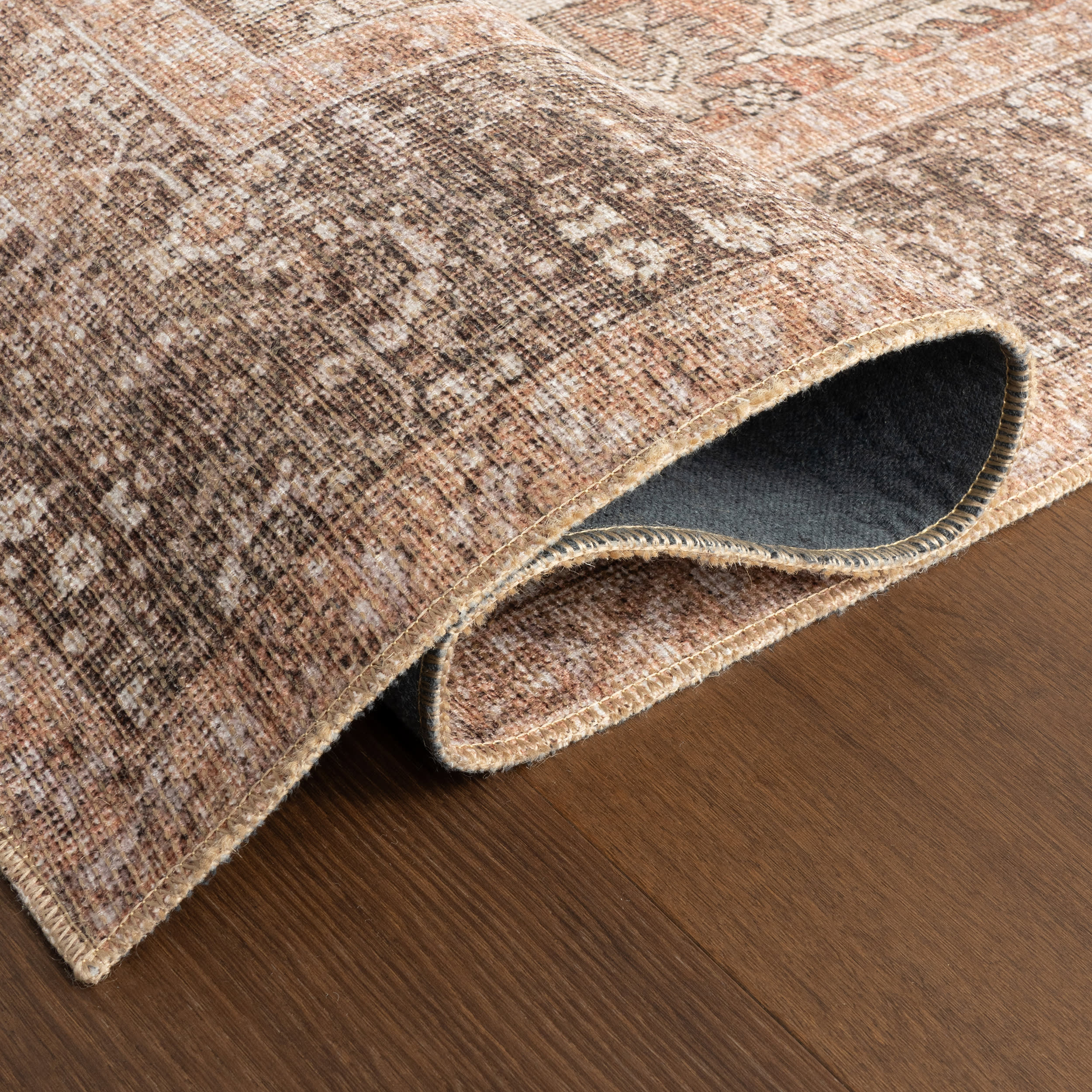 Maddison Vintage Medallion Rug | Light Brown - Image 9