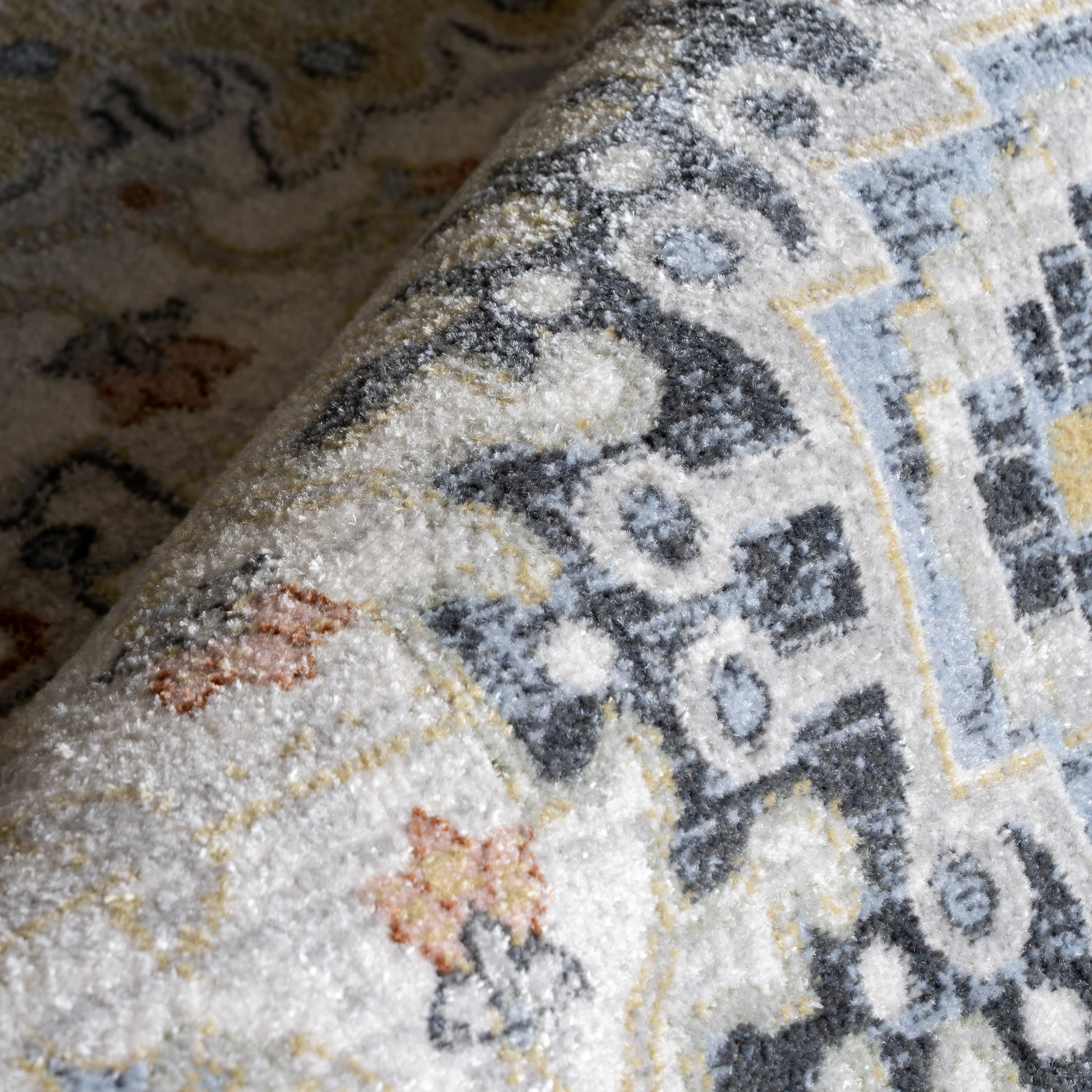 Madilyn Medallion Washable Rug | Blue - Image 3