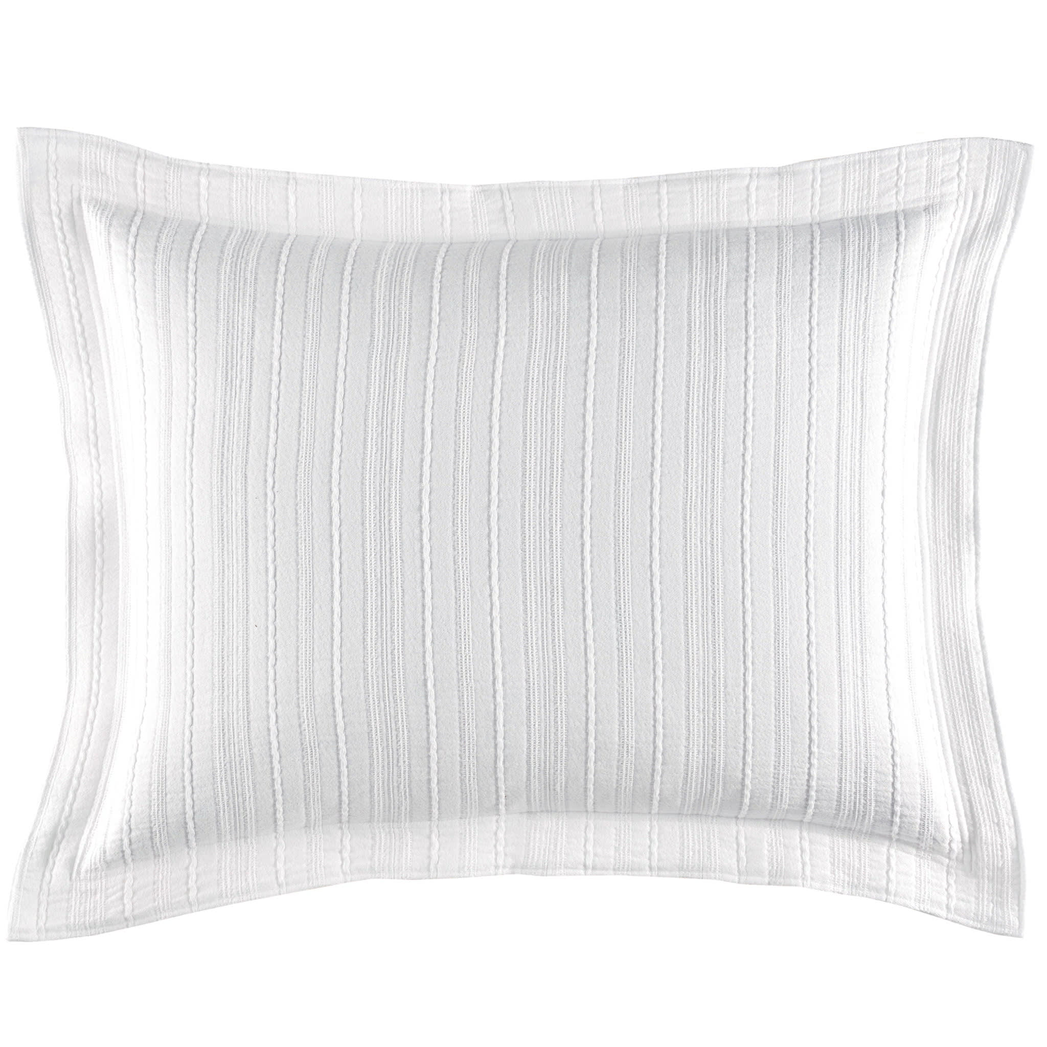 Madison Matelasse Sham | White - Image 3