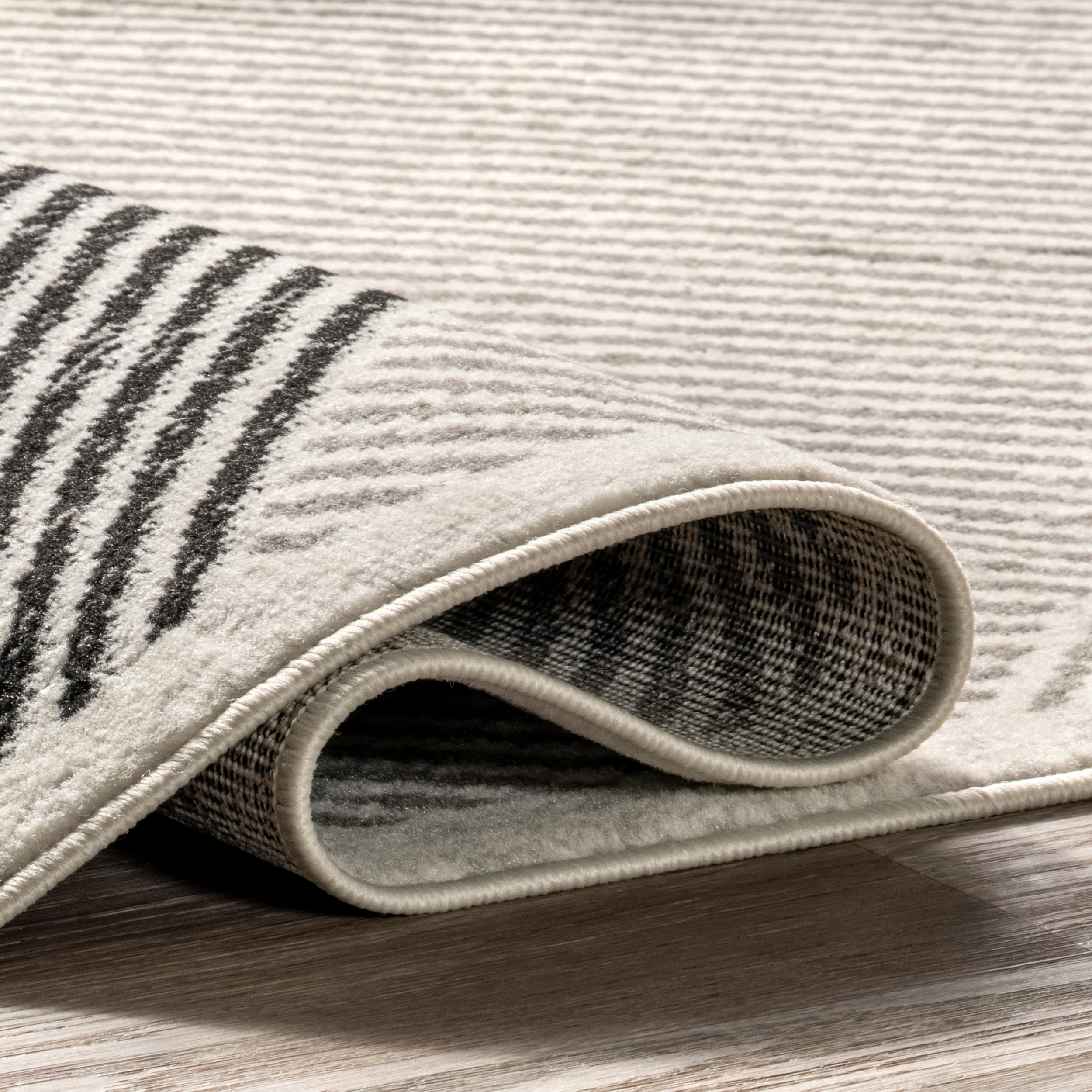 Mae Traverse Stripes Rug | Grey - Image 10