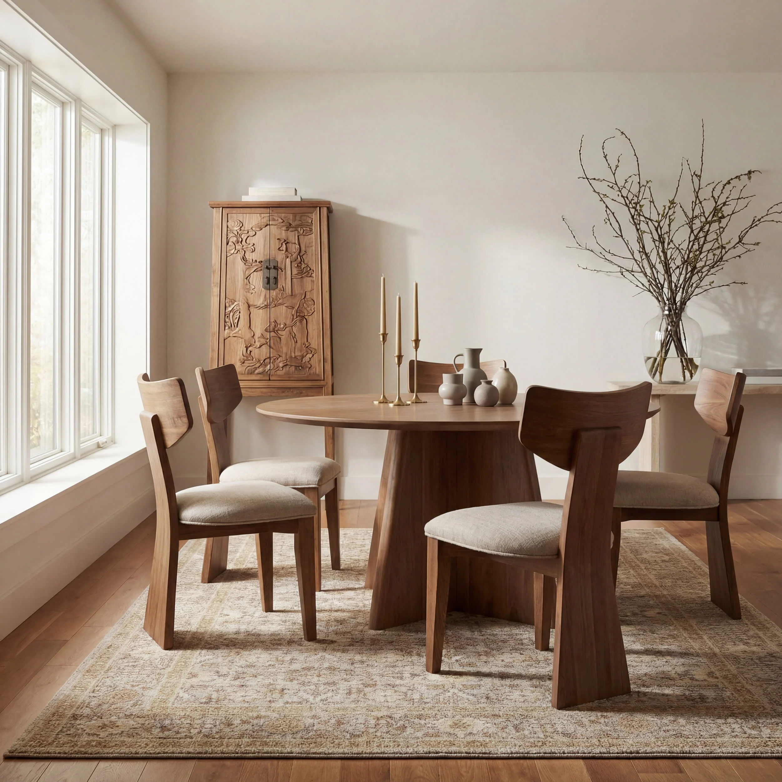 Maela Hand Tufted Wool-Blend Rug | Beige - Image 7