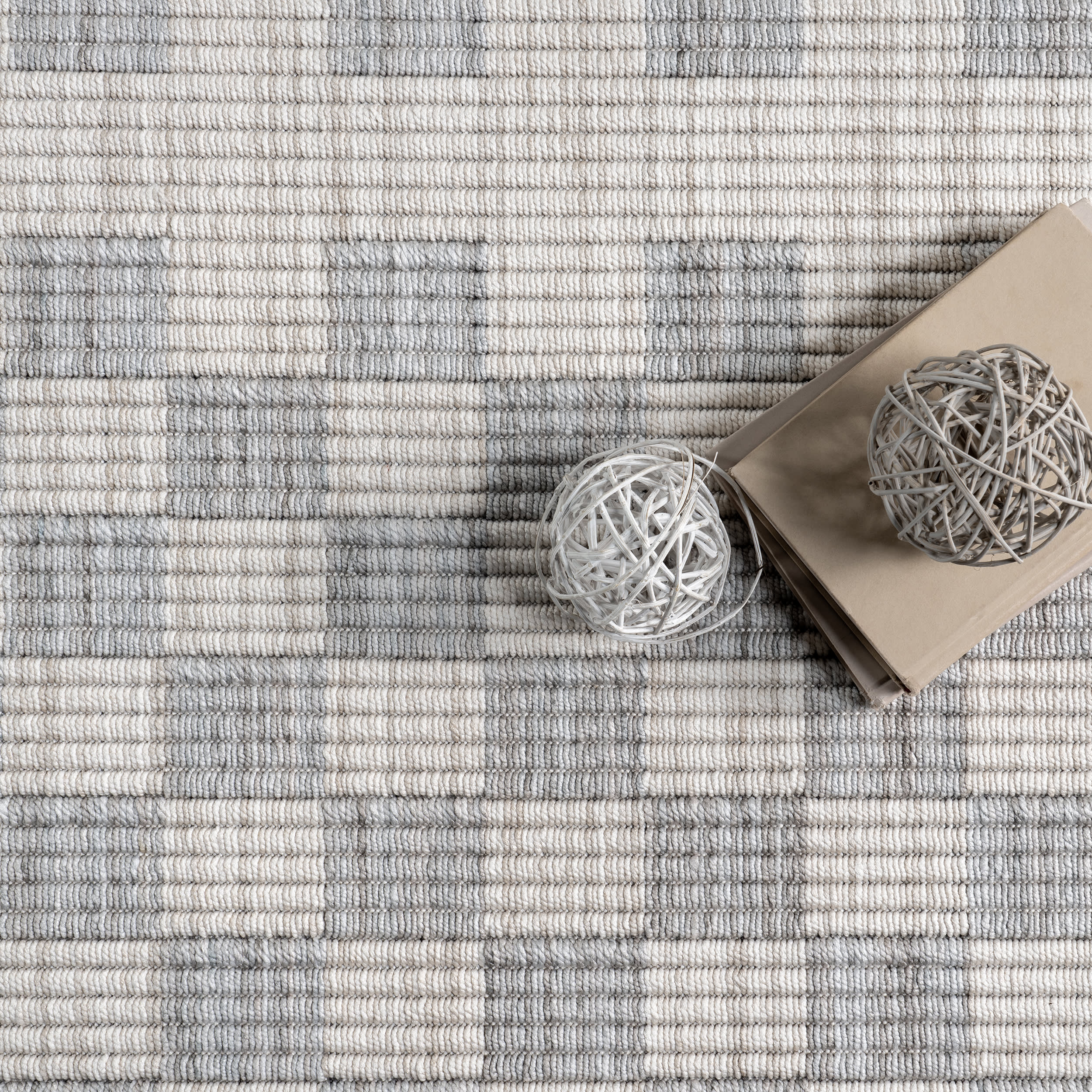 Maeve Checkered Rug | Beige - Image 7