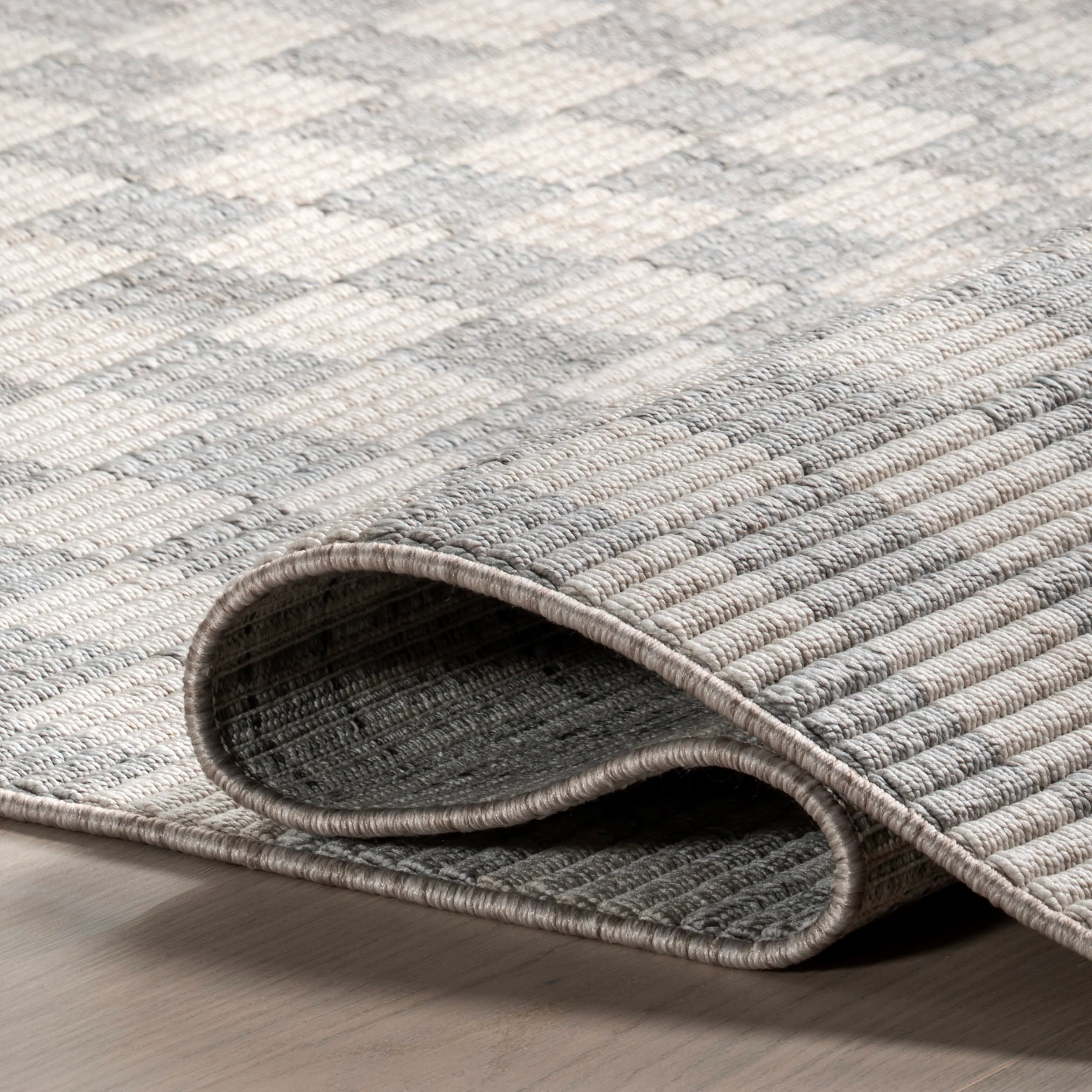 Maeve Checkered Rug | Beige - Image 8