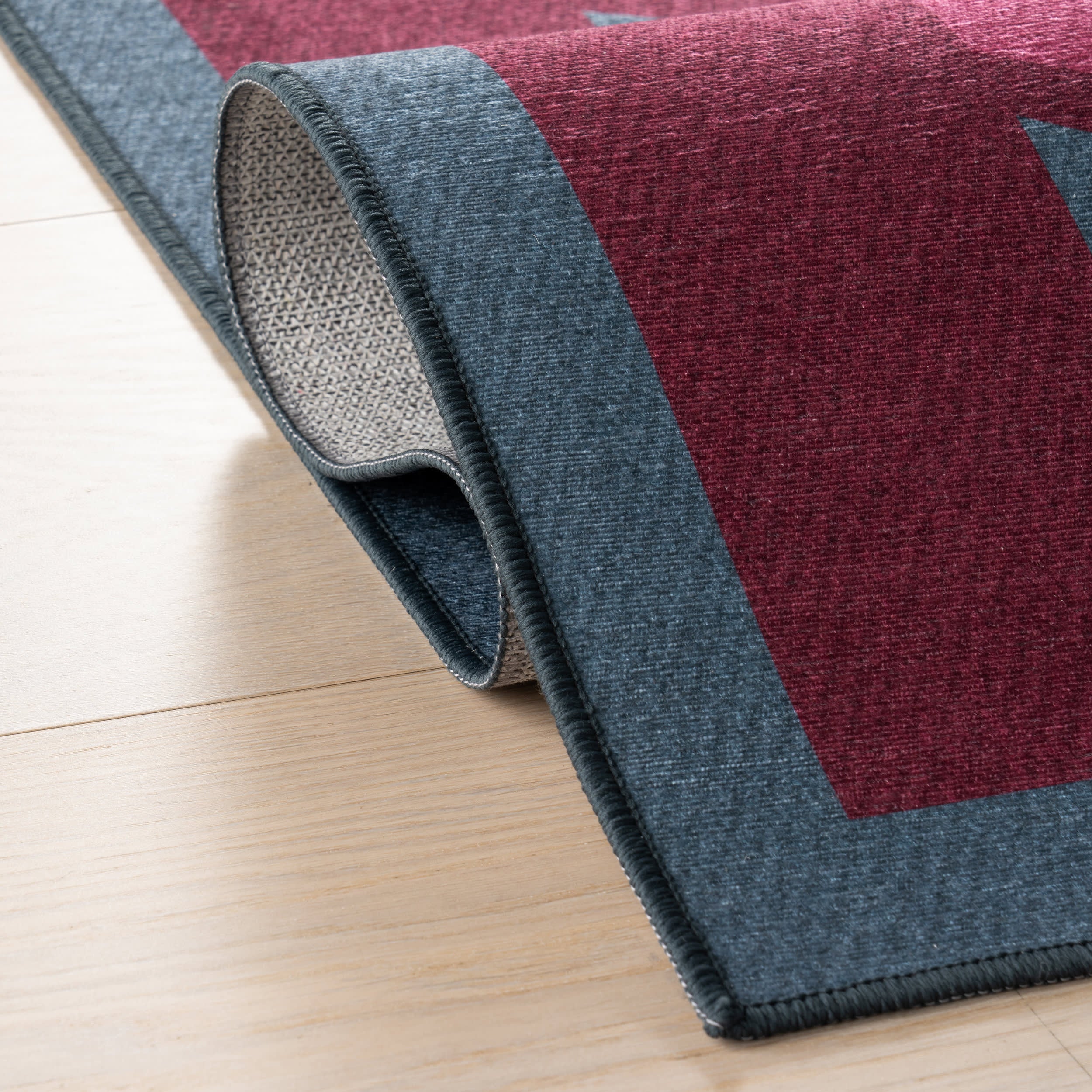 Magenta Ribbon Bordered Washable Rug by Society6 | Purple - Image 11
