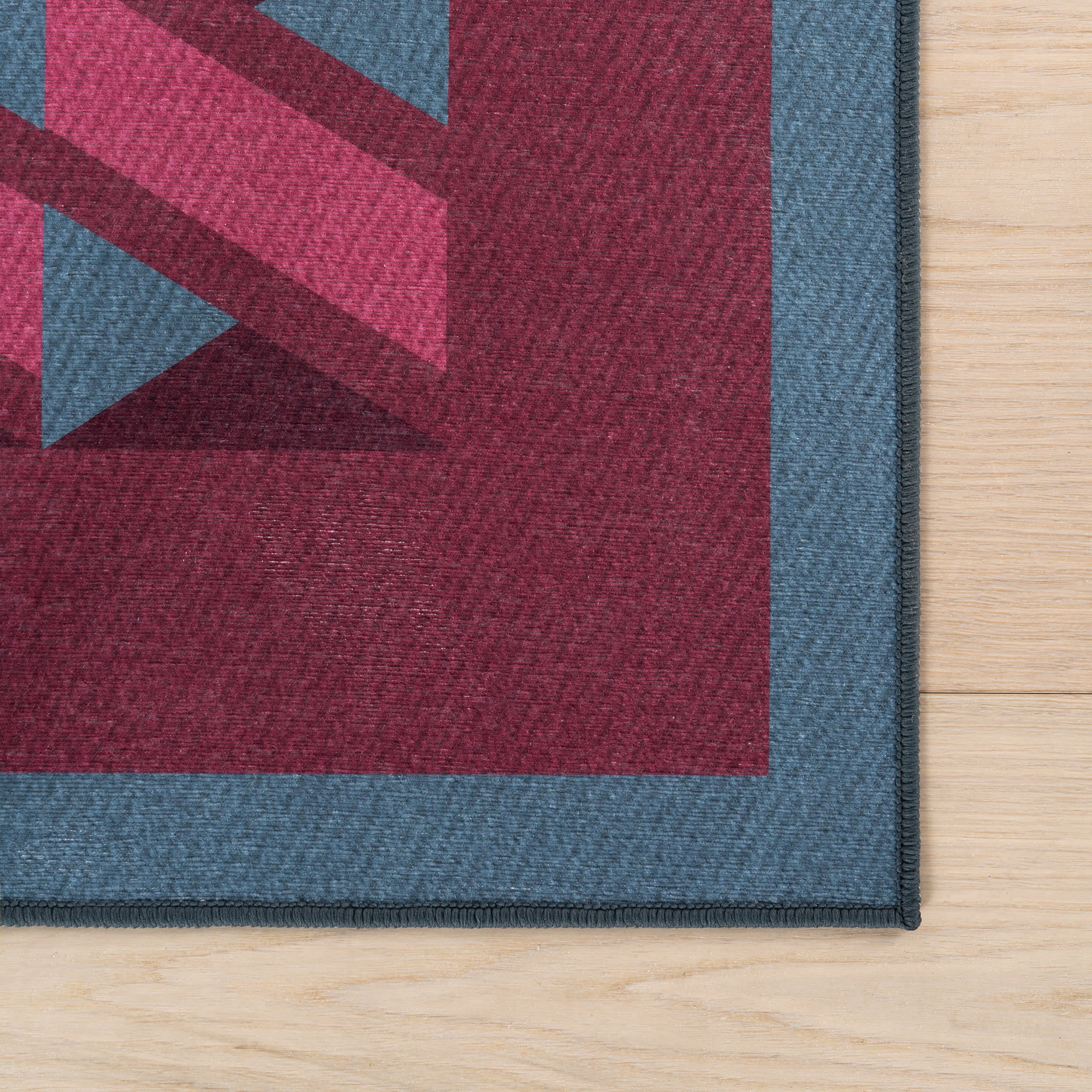 Magenta Ribbon Bordered Washable Rug by Society6 | Purple - Image 4