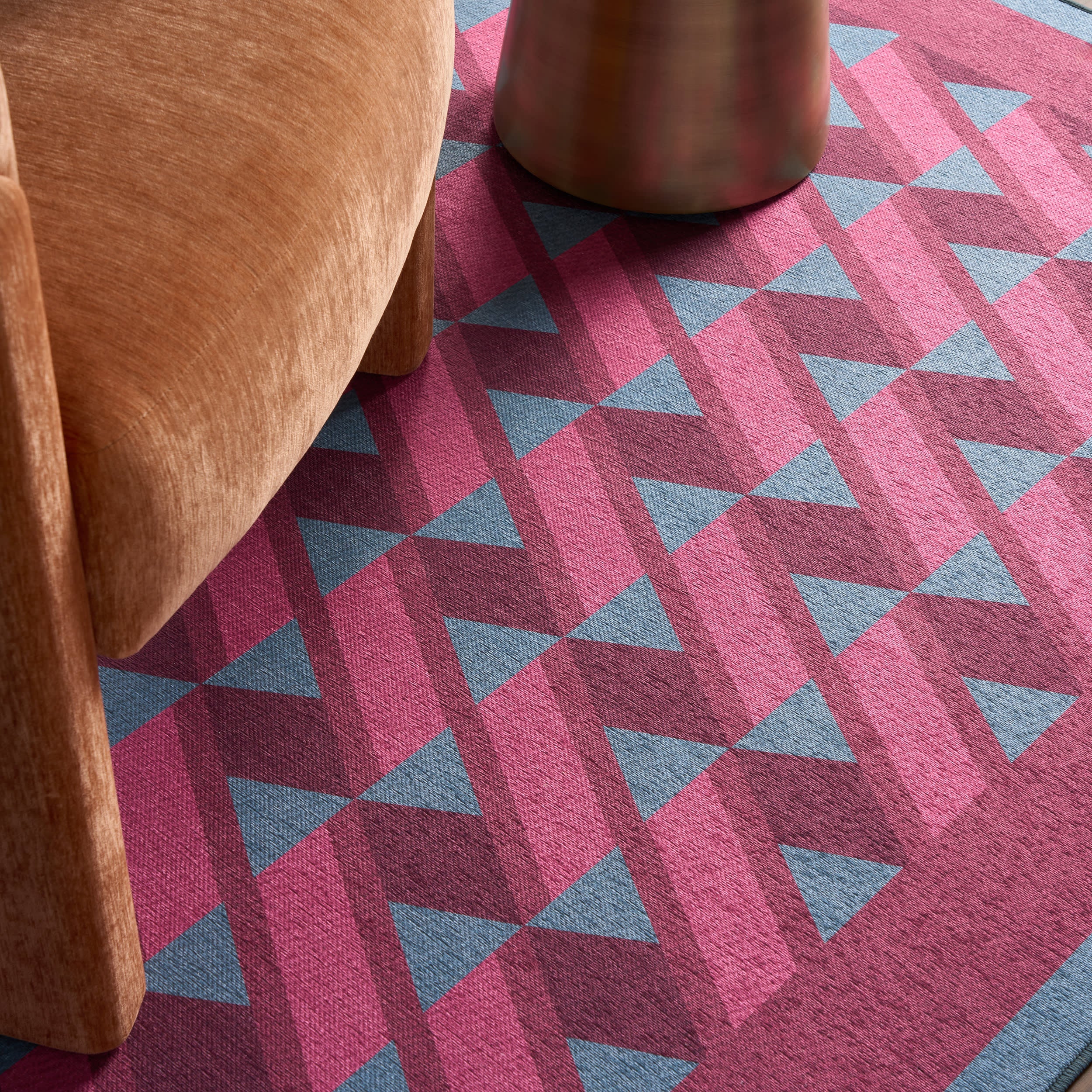 Magenta Ribbon Bordered Washable Rug by Society6 | Purple - Image 5