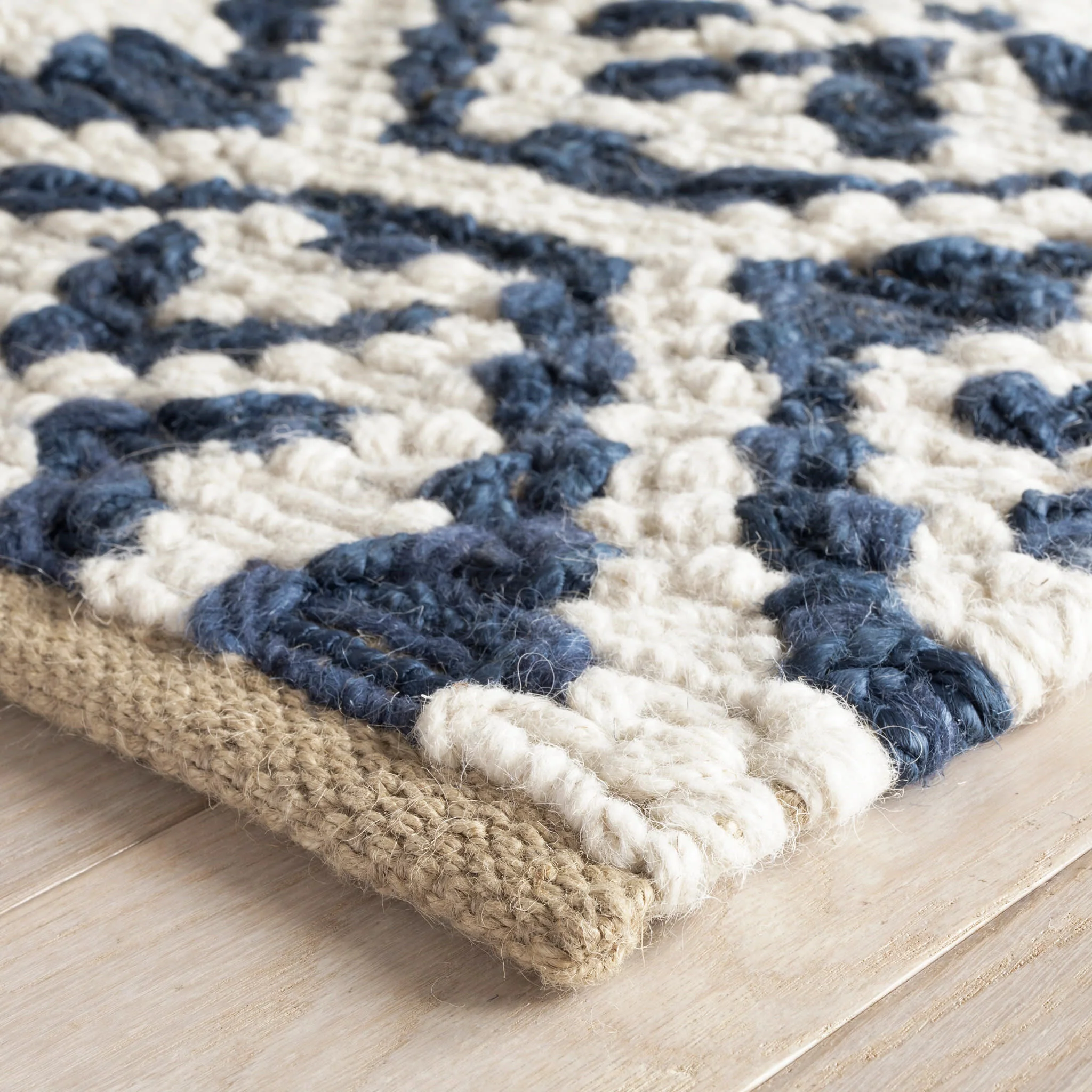 Magnolia Handwoven Jute Rug | Blue - Image 5