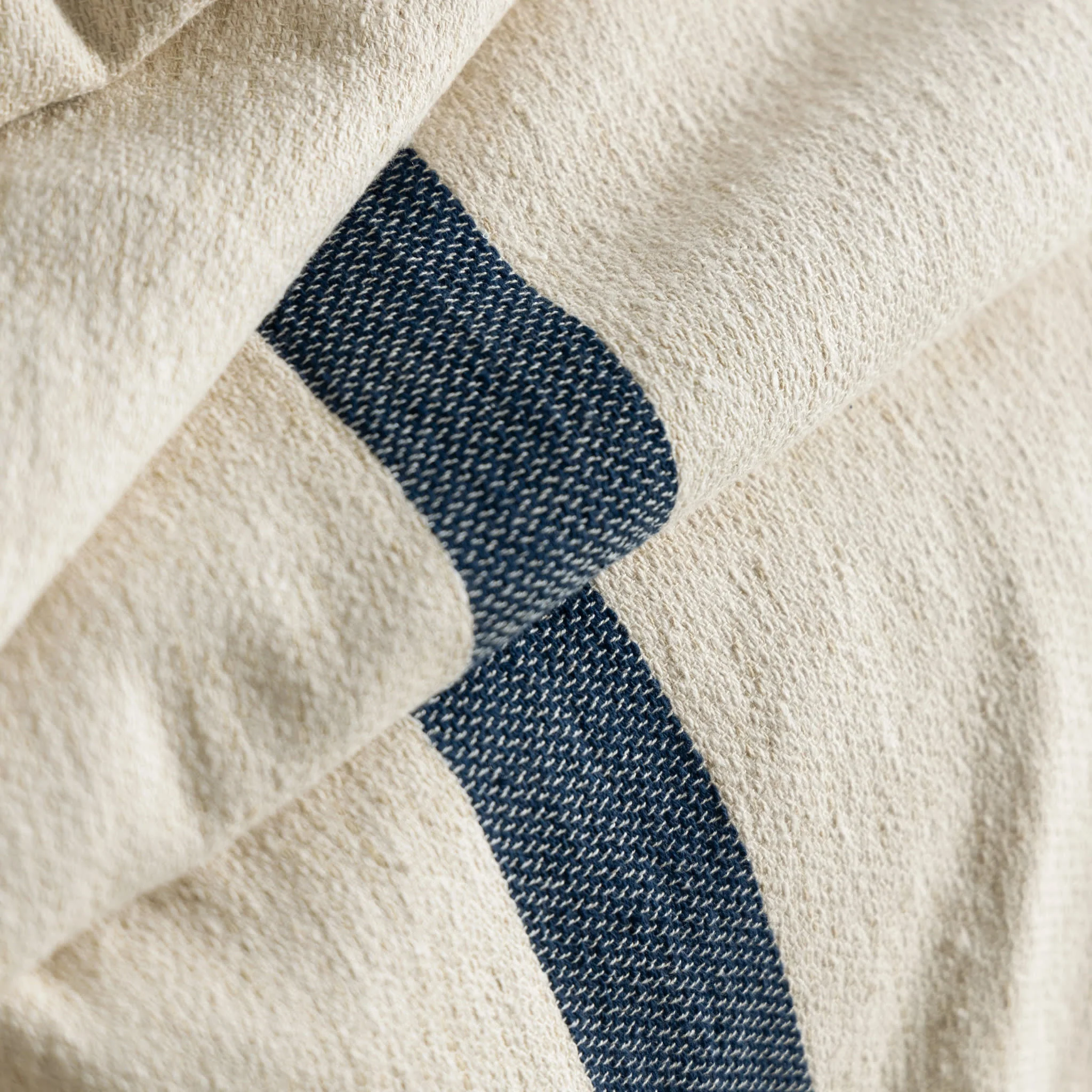 Magnolia Stripe Blanket | Navy - Image 3