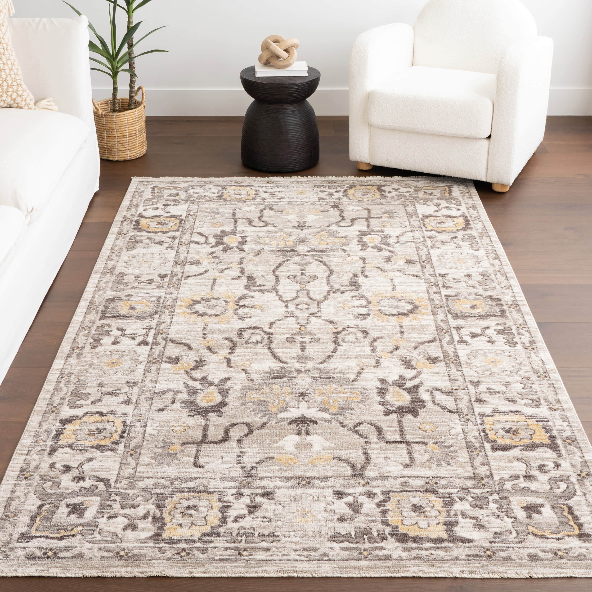 Maia Medallion Rug | Beige - Image 5