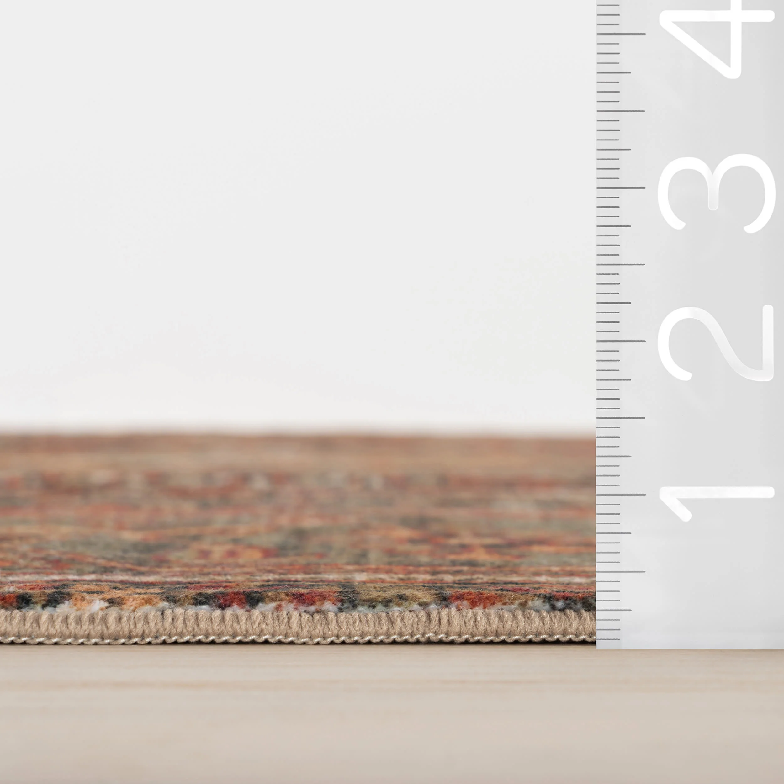 Maid Medallion Washable Rug | Red - Image 6