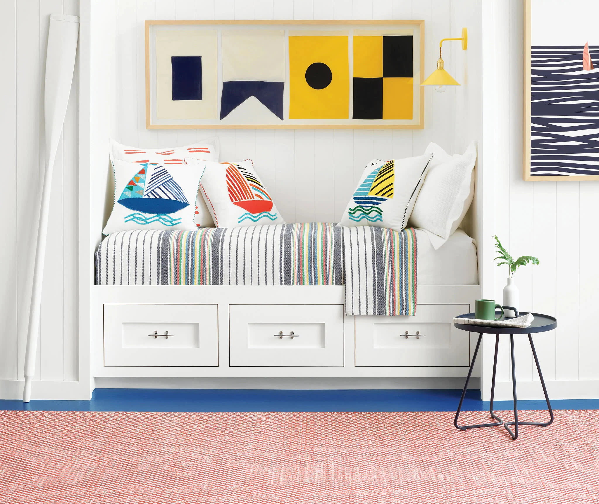 Mainsail Handwoven Indoor/Outdoor Rug | Red - Image 2