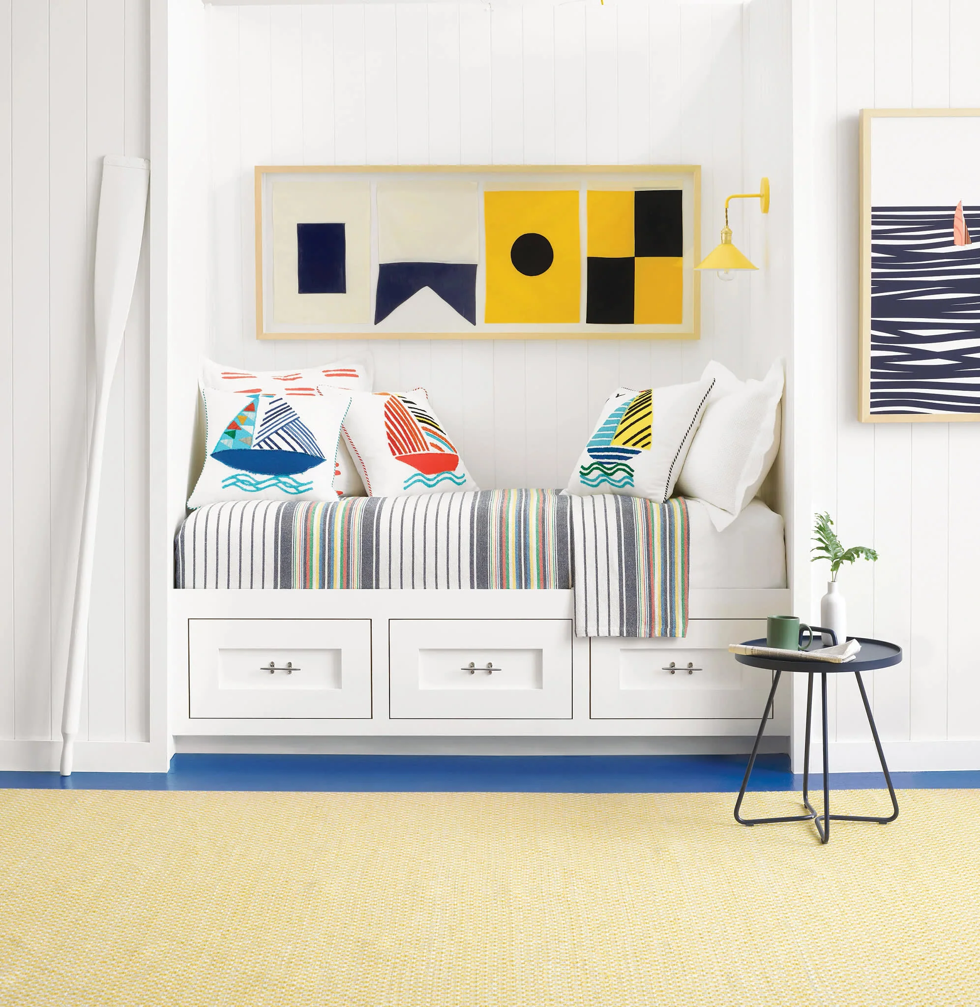 Mainsail Handwoven Indoor/Outdoor Rug | Yellow - Image 2