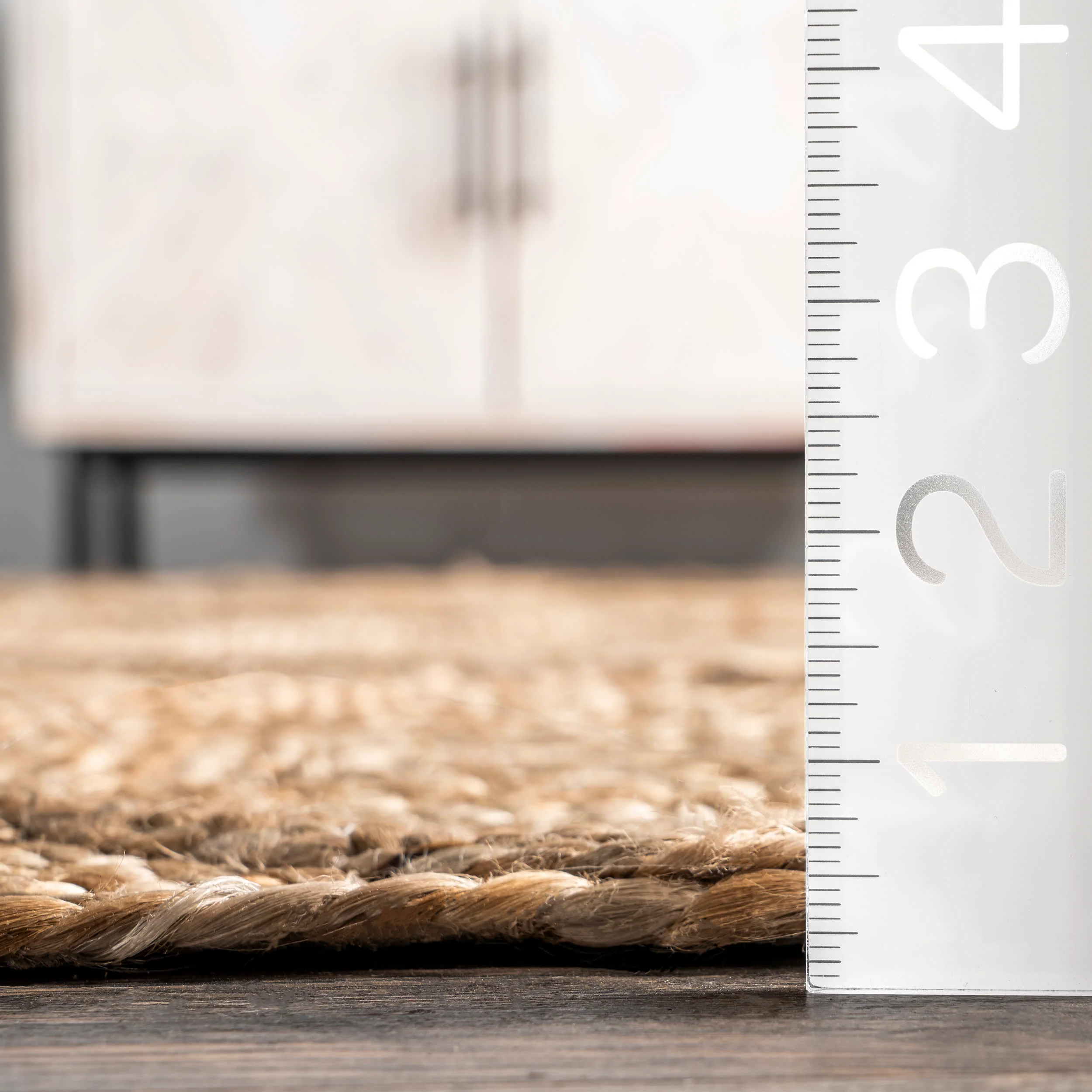 Maitilde Jute Textured Diamond Rug | Natural - Image 5