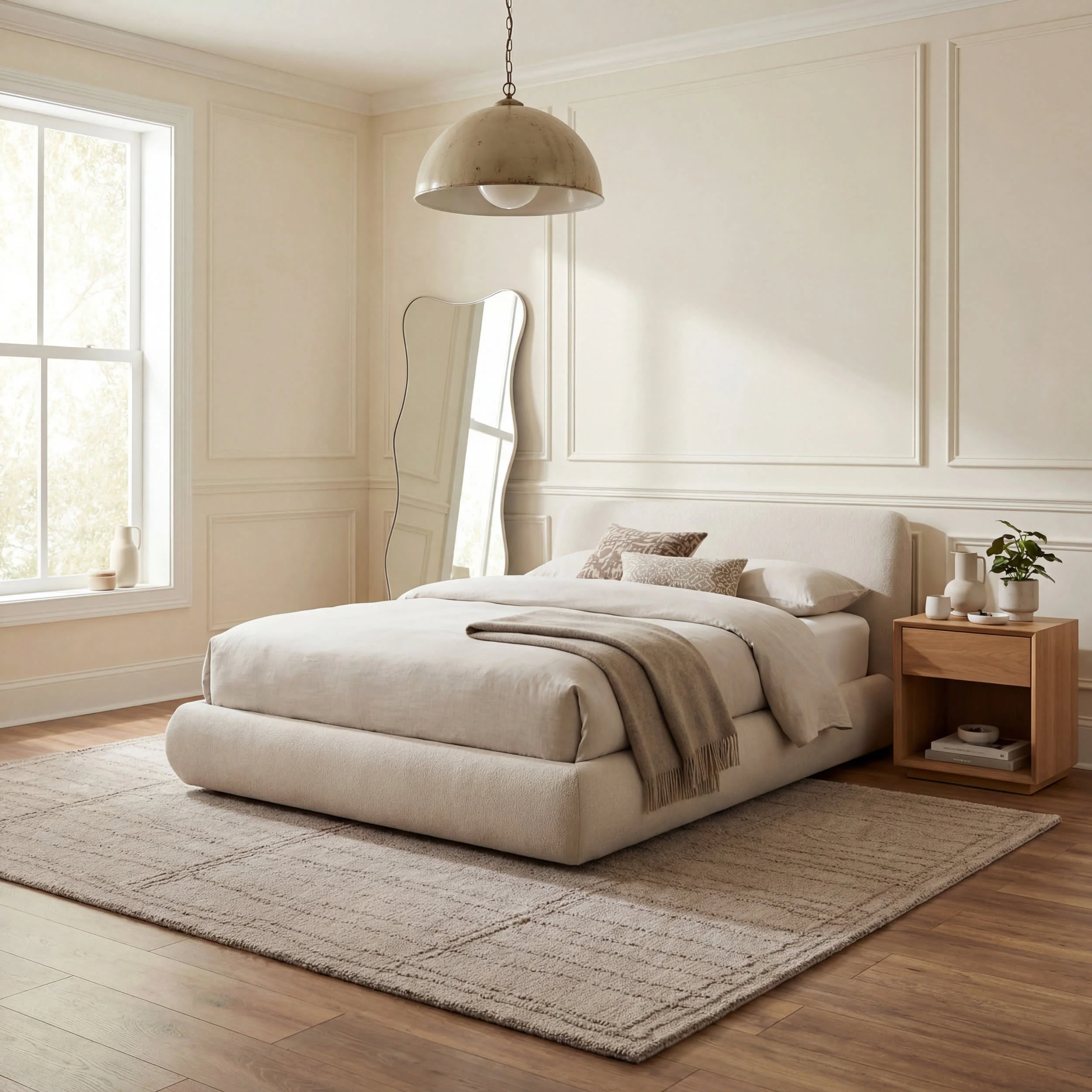 Maivy Bohemian Striped Wool Rug | Grey - Image 10