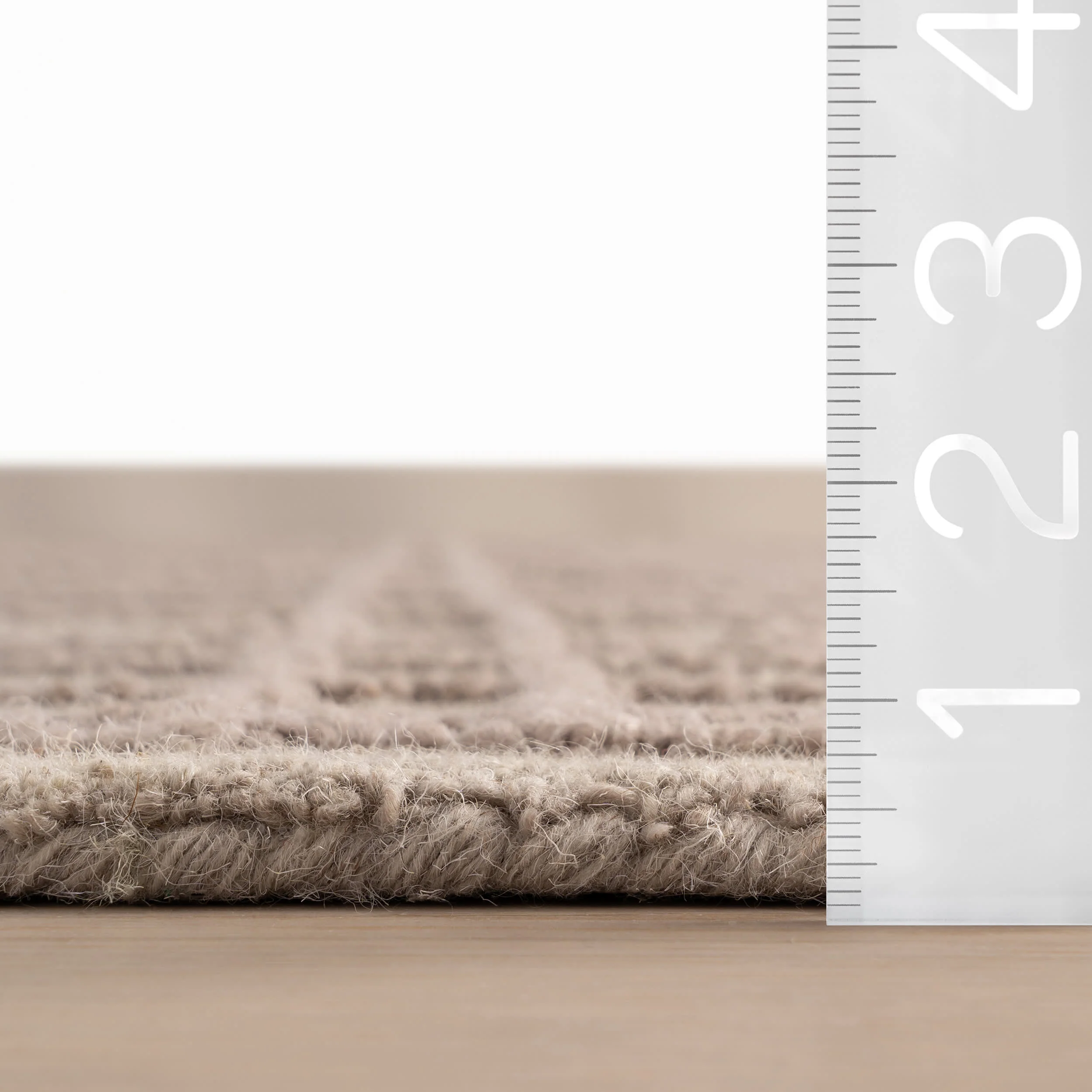 Maivy Bohemian Striped Wool Rug | Grey - Image 6