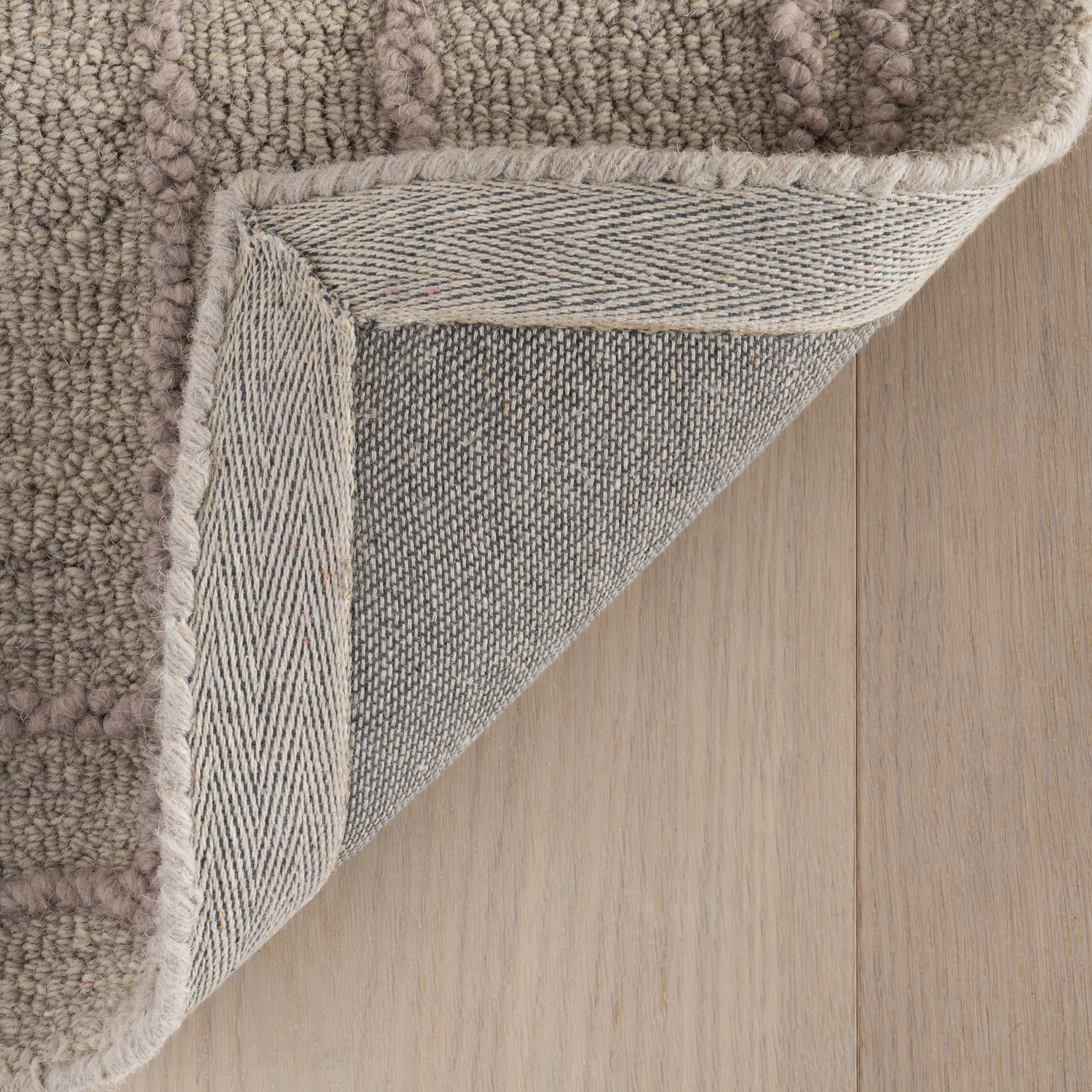 Maivy Bohemian Striped Wool Rug | Grey - Image 8