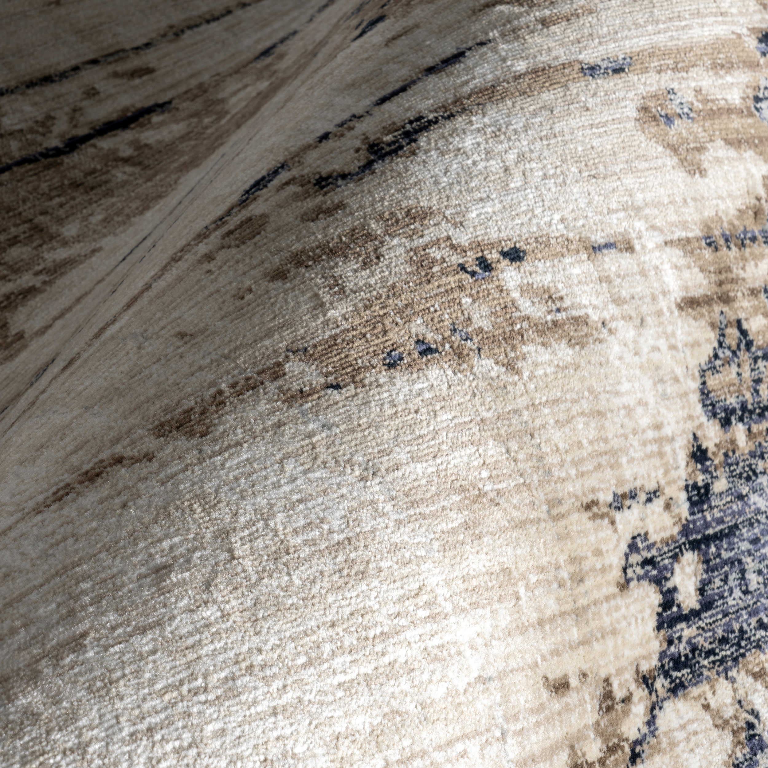 Makalu Abstract Rug | Light Brown - Image 3