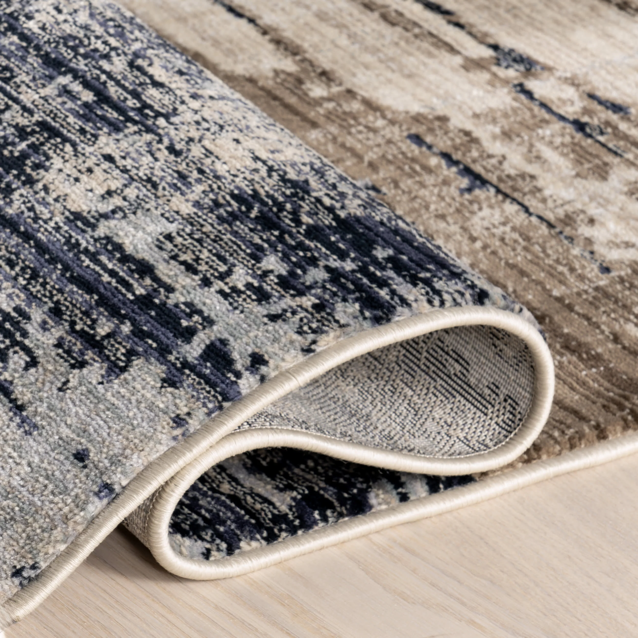 Makalu Abstract Rug | Light Brown - Image 8