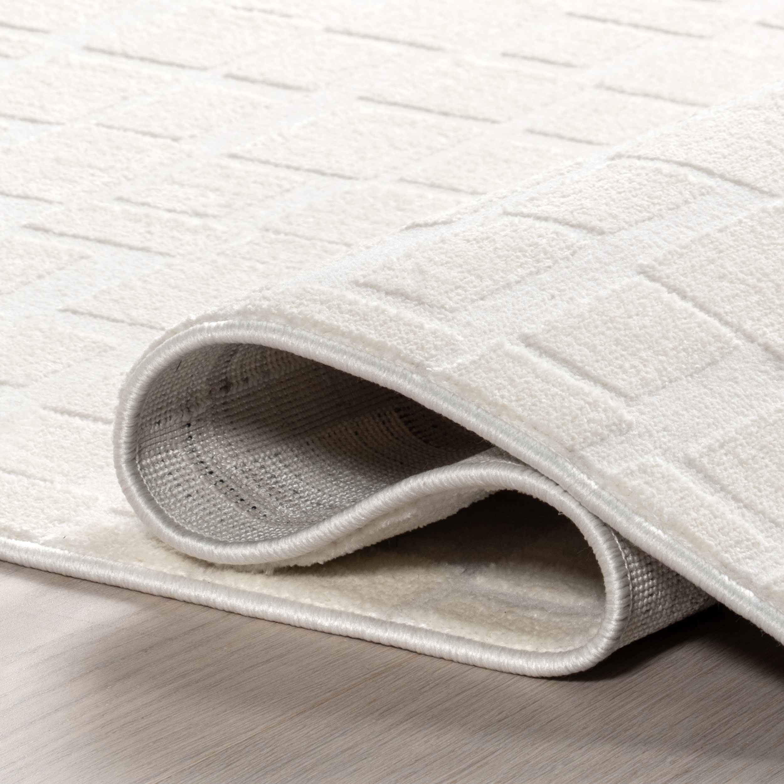 Malin Geometric Rug | Cream - Image 8