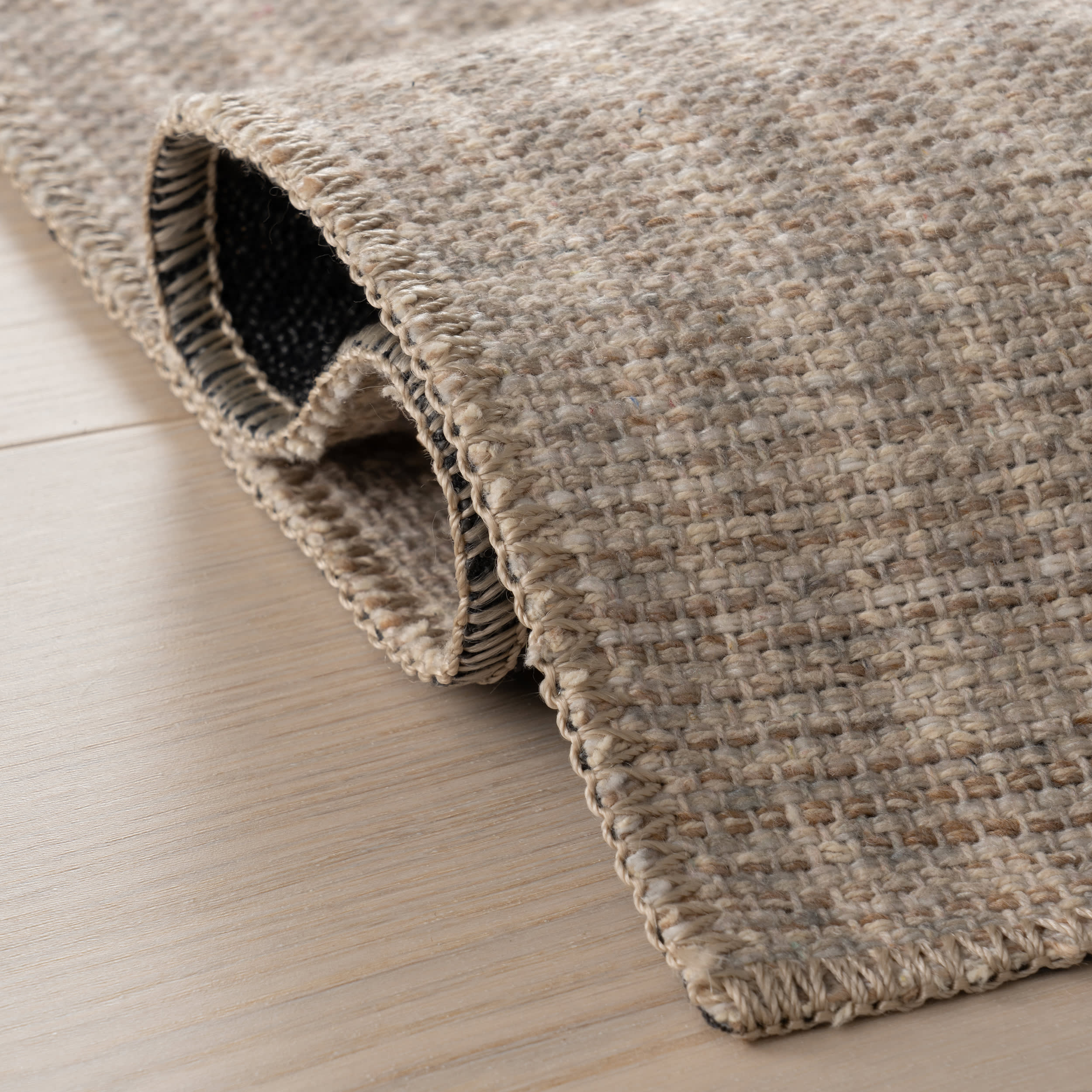 Malina Modern Striped Washable Rug | Beige - Image 10