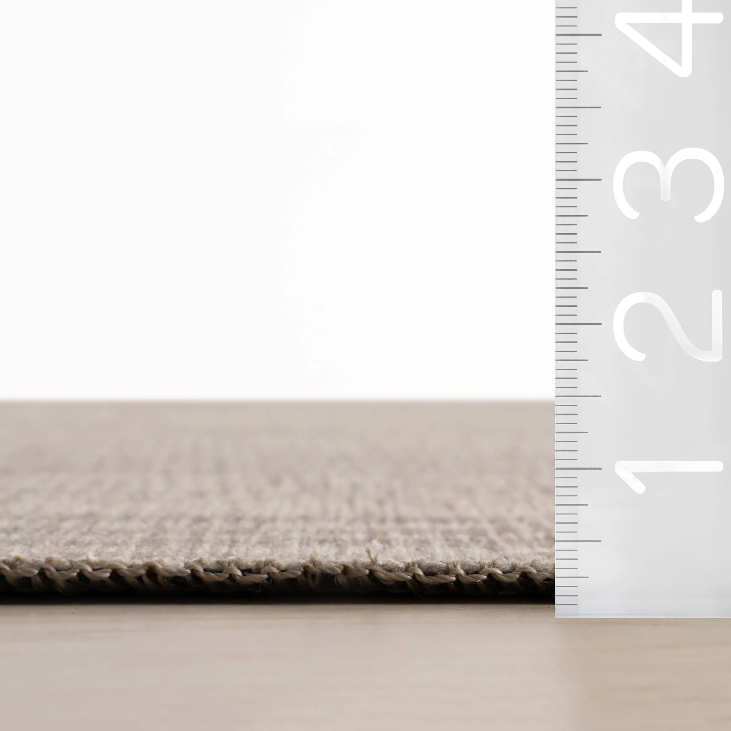 Malina Modern Striped Washable Rug | Beige - Image 6