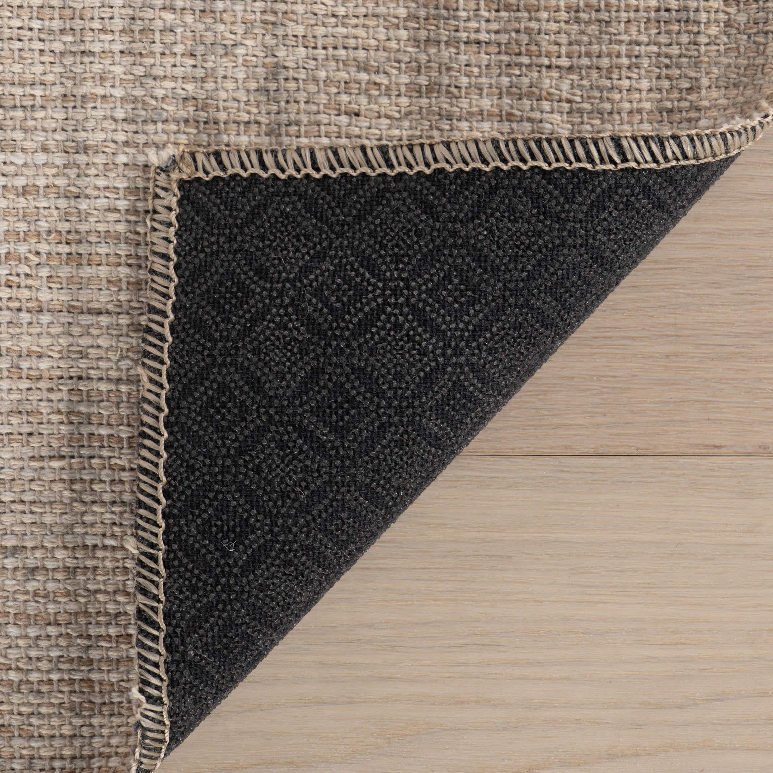 Malina Modern Striped Washable Rug | Beige - Image 8