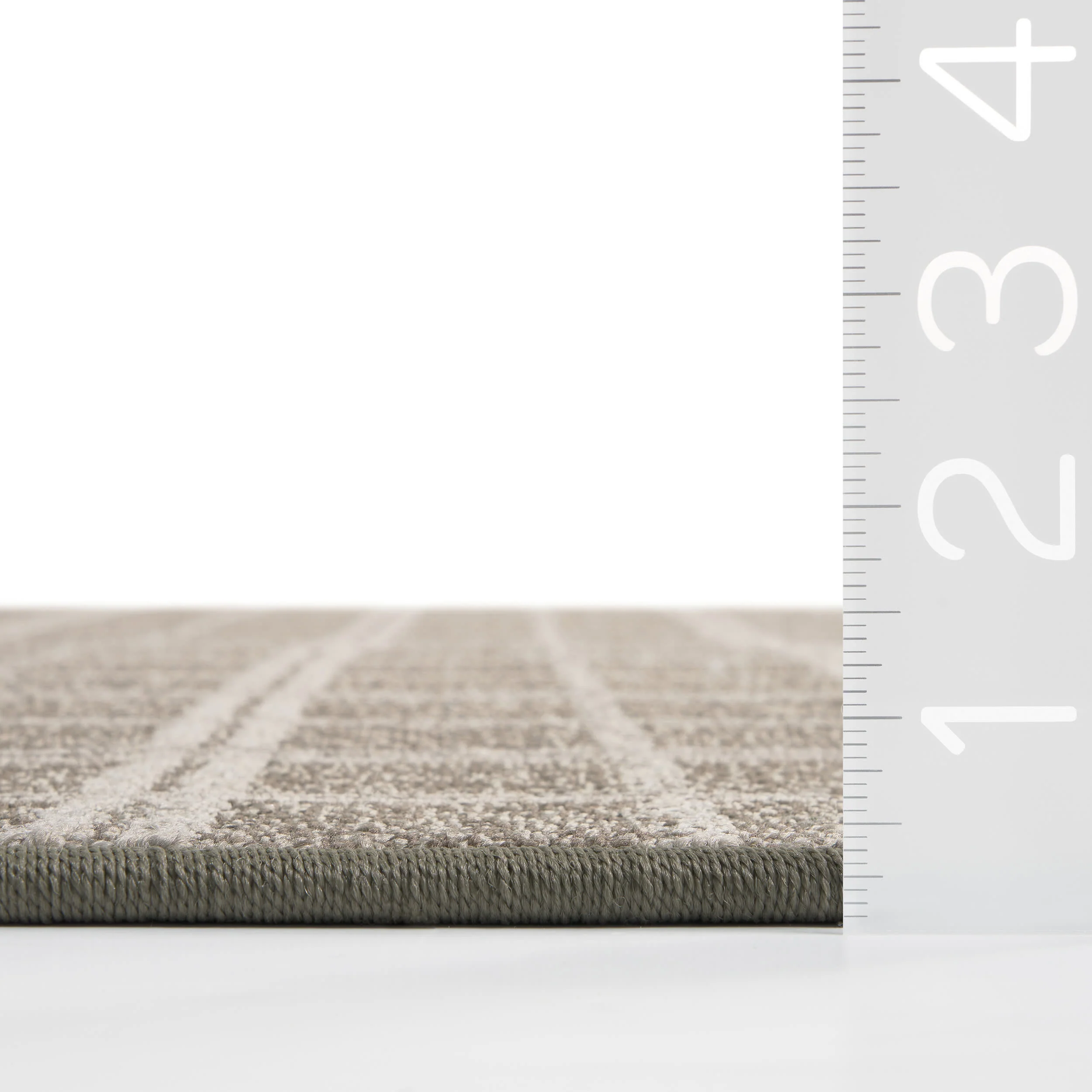 Mallard Plaid Ridged Custom Rug | Brown - Image 3