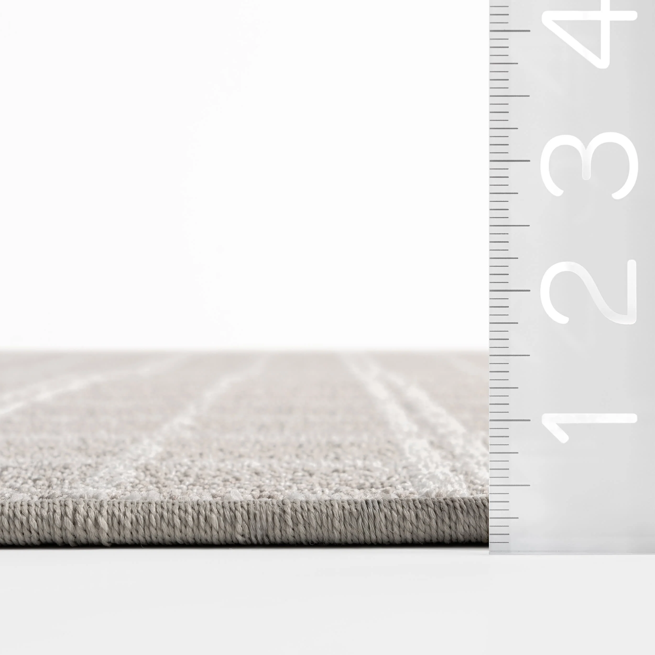 Mallard Plaid Ridged Custom Rug | Grey - Image 3