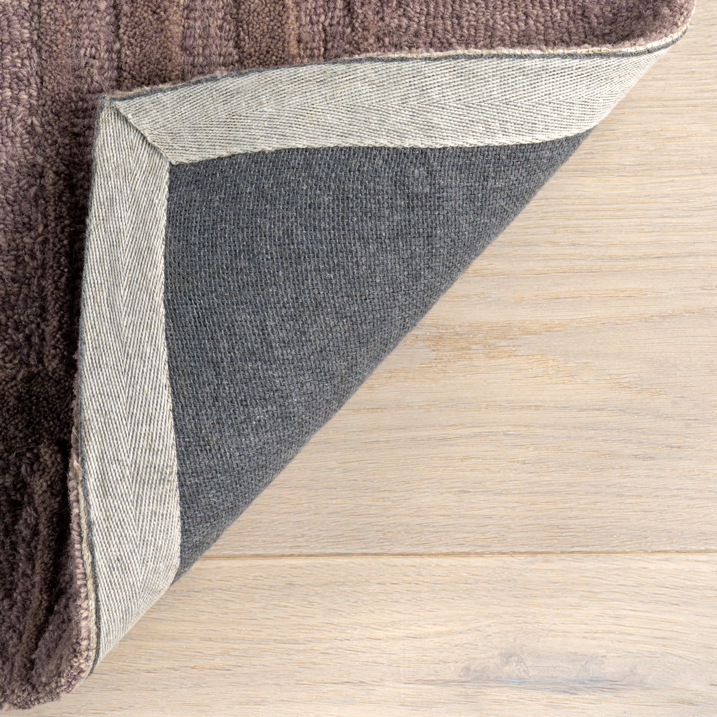 Mallory Checked Wool Rug | Mauve - Image 6