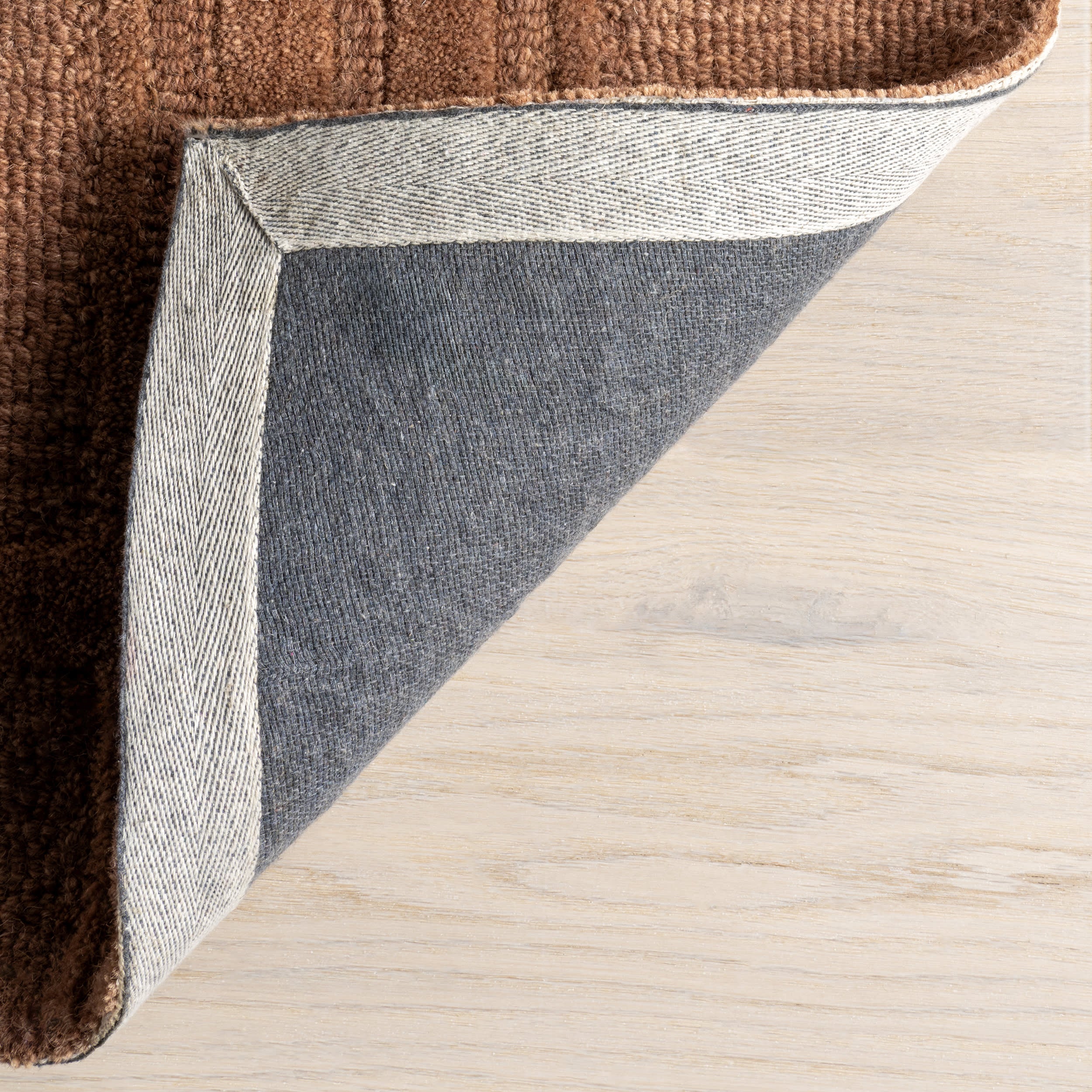 Mallory Checked Wool Rug | Rust - Image 6