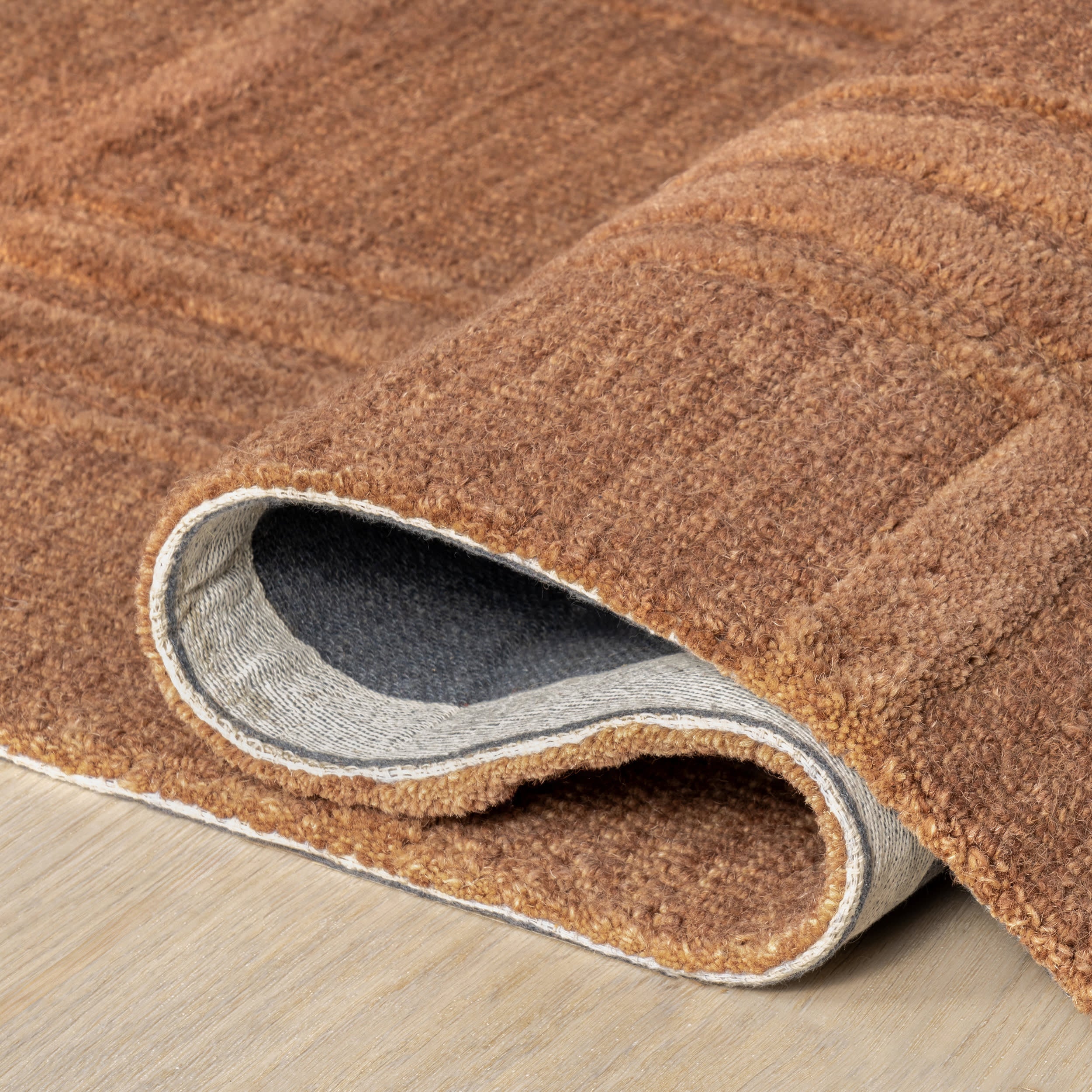 Mallory Checked Wool Rug | Rust - Image 8