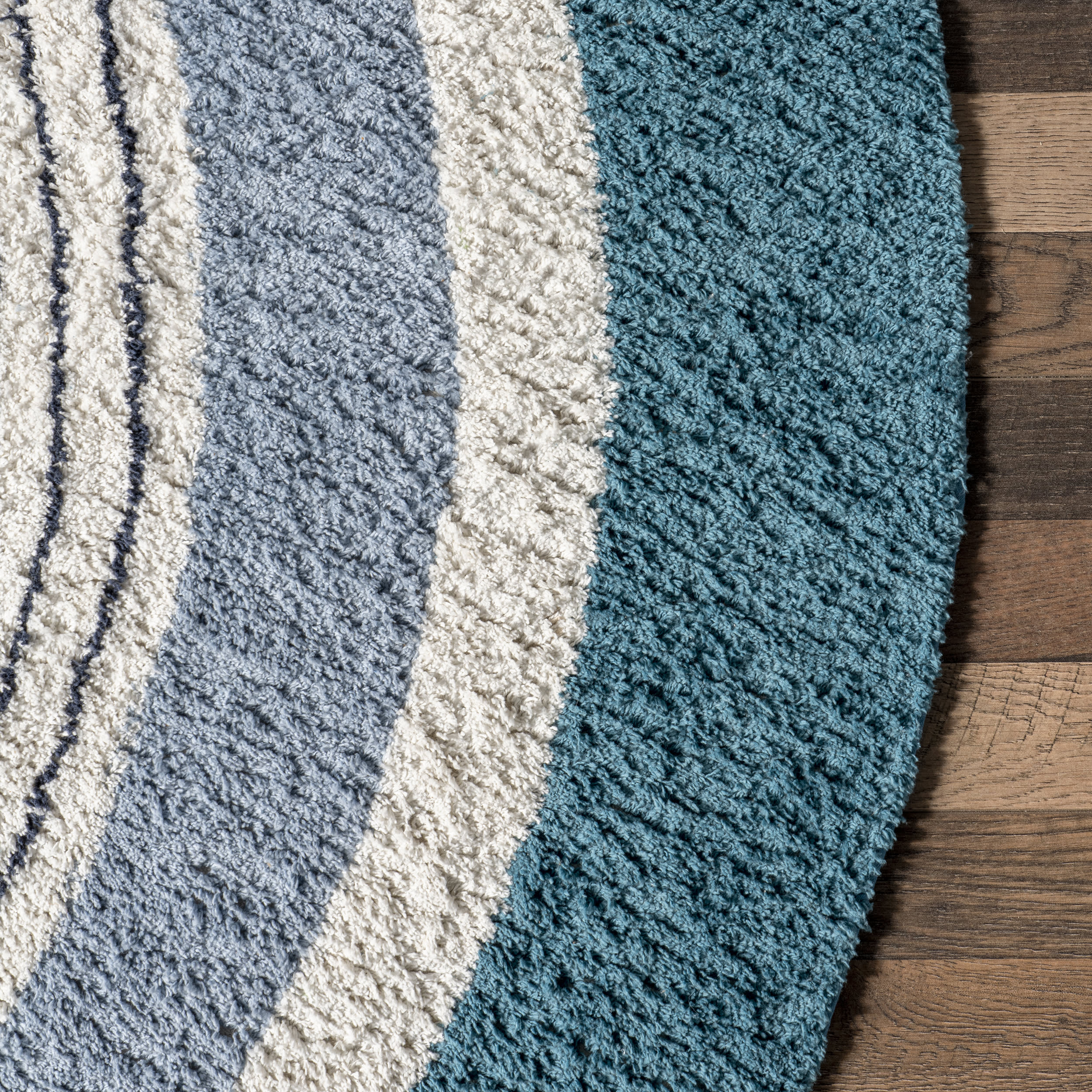 Malory Rainbow Kids Washable Rug | Blue - Image 3