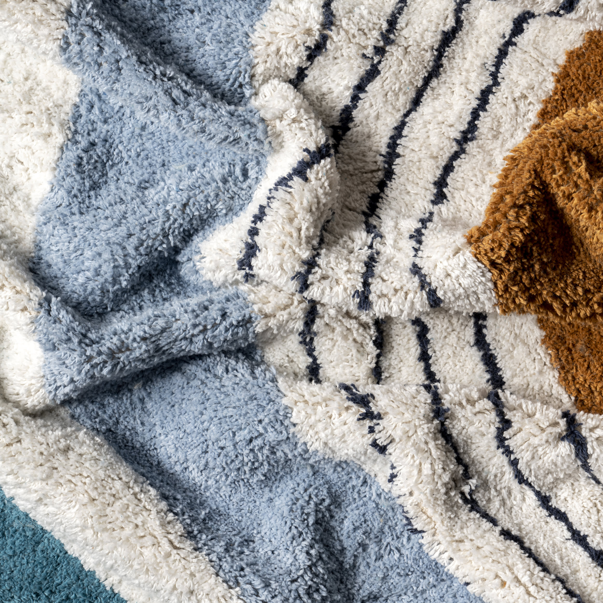 Malory Rainbow Kids Washable Rug | Blue - Image 8