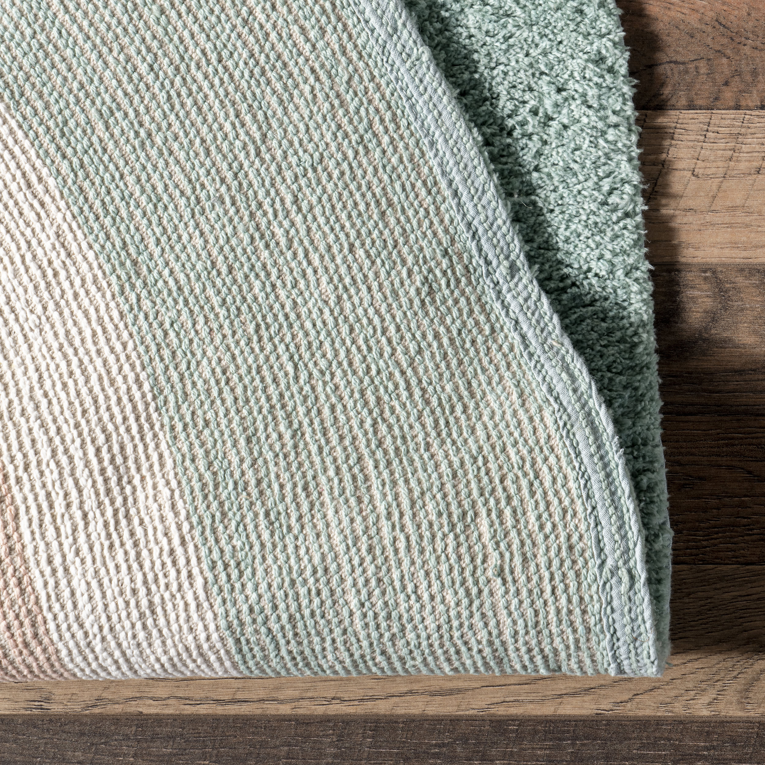 Malory Rainbow Kids Washable Rug | Forest Green - Image 6