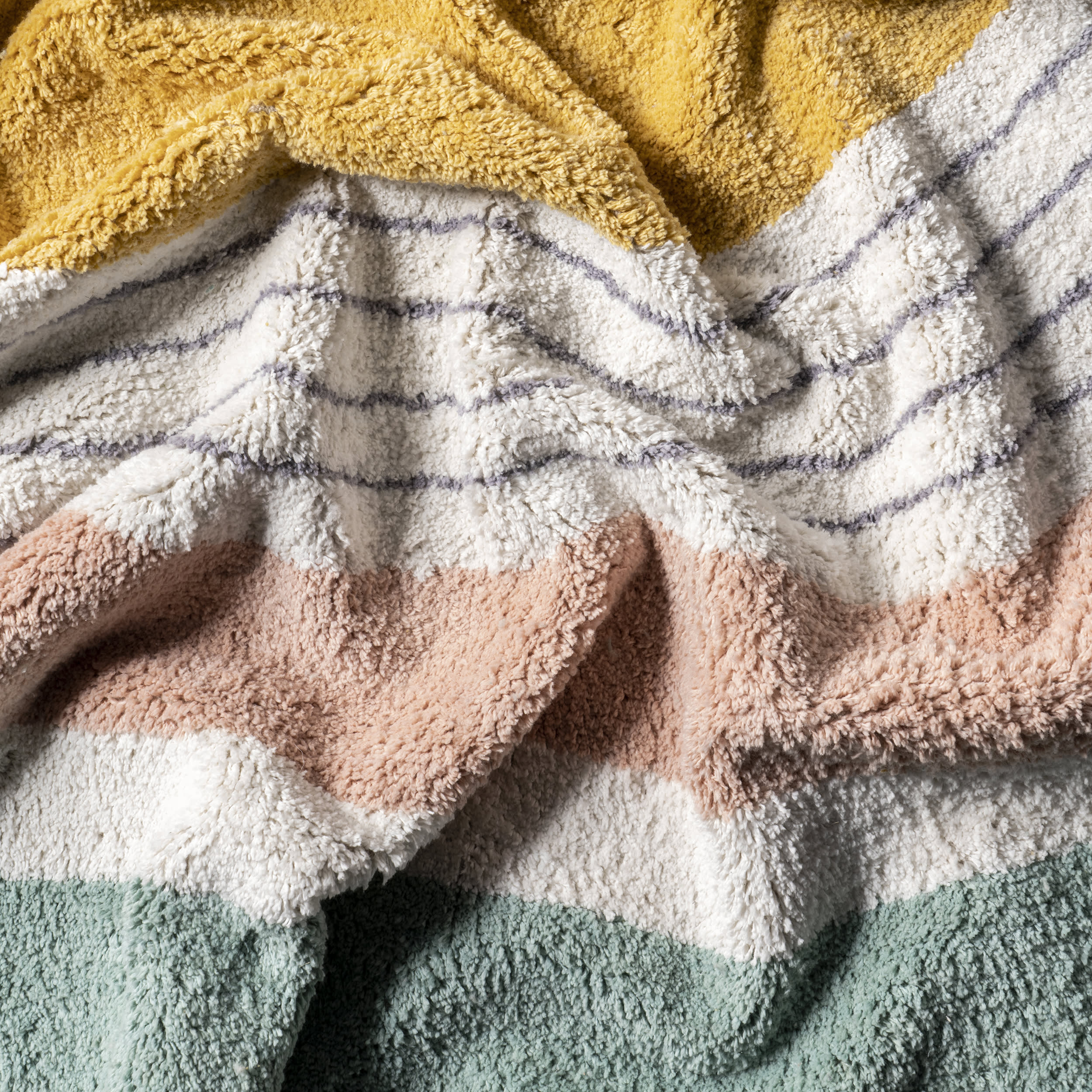 Malory Rainbow Kids Washable Rug | Forest Green - Image 8
