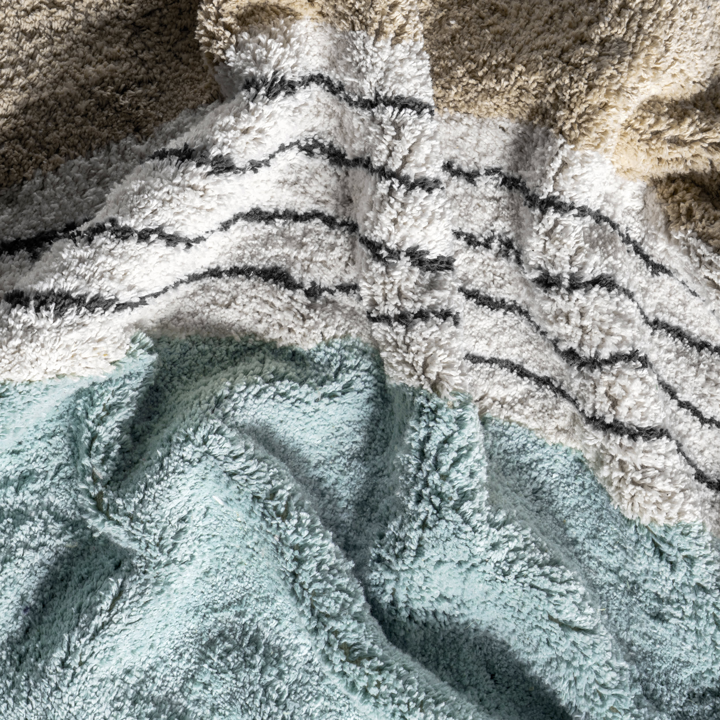 Malory Rainbow Kids Washable Rug | Moss Green - Image 8